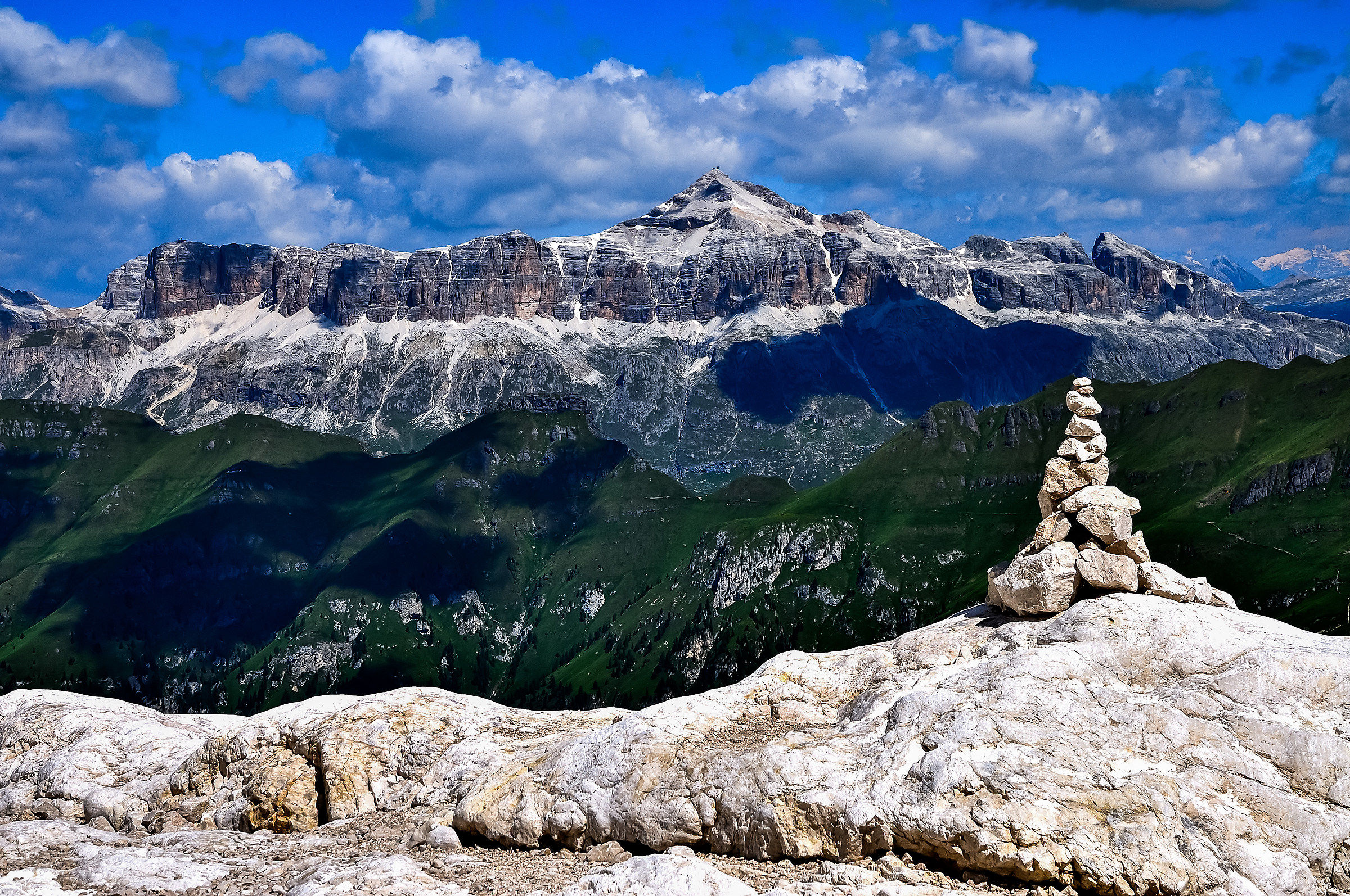 Sas Pordoi visto dalla Marmolada