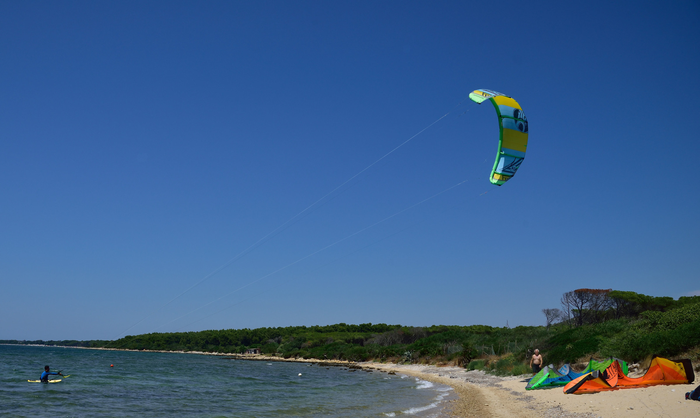 Kite surfing in Mugoni (Alghero)