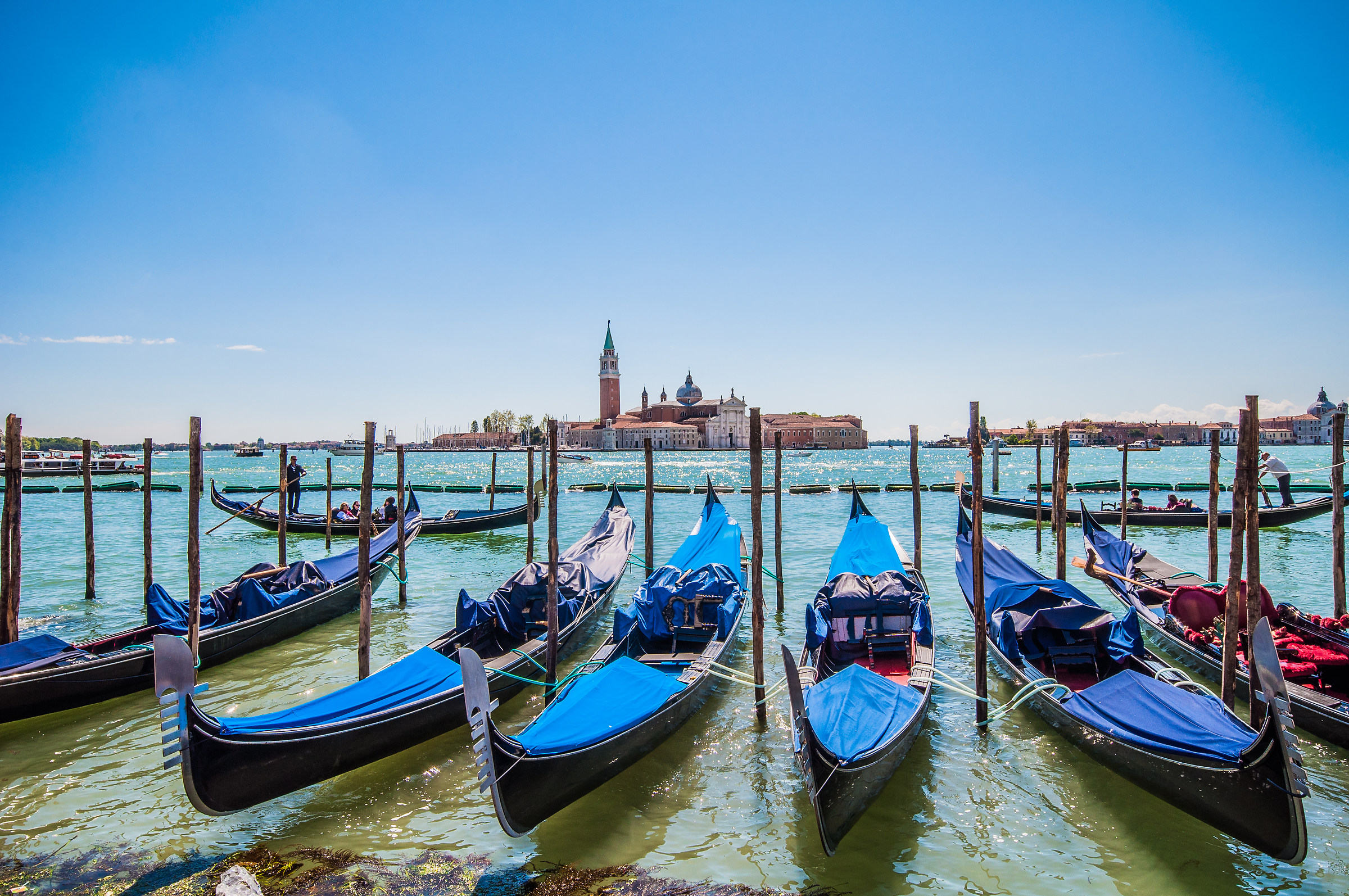 Gondolas from the Riva degli Schiavoni