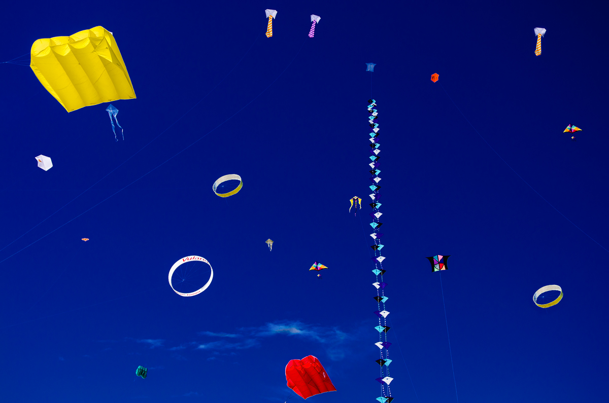 In blue painted blue