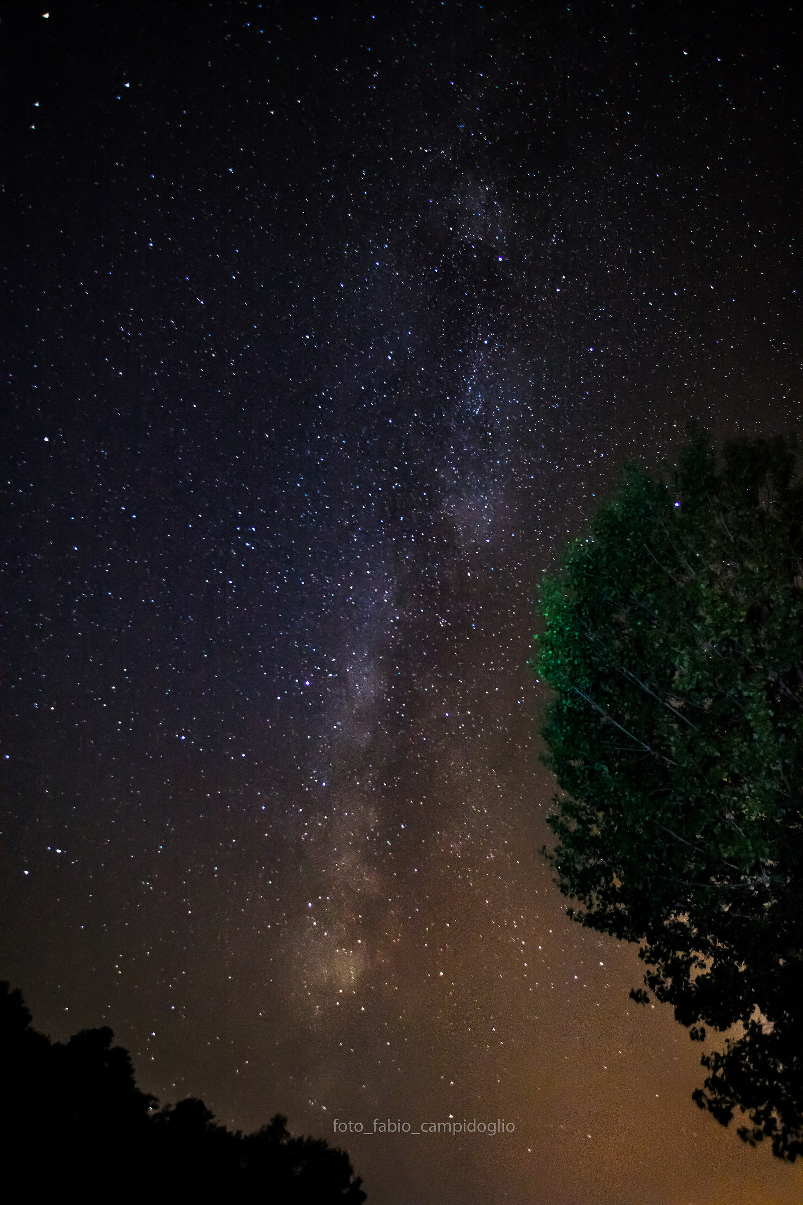 via lattea dal lago di bolsena