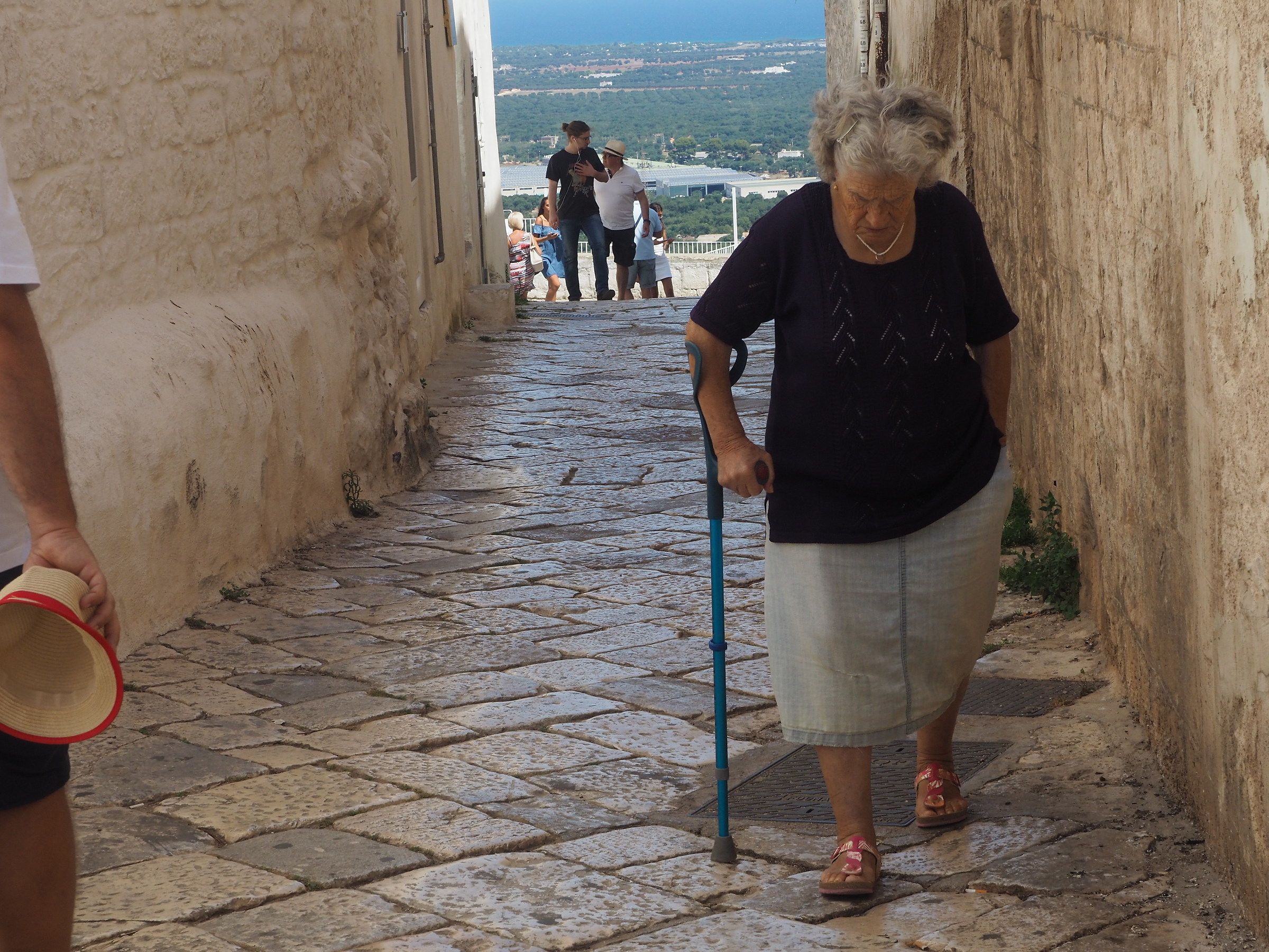 Through the streets of Ostuni...