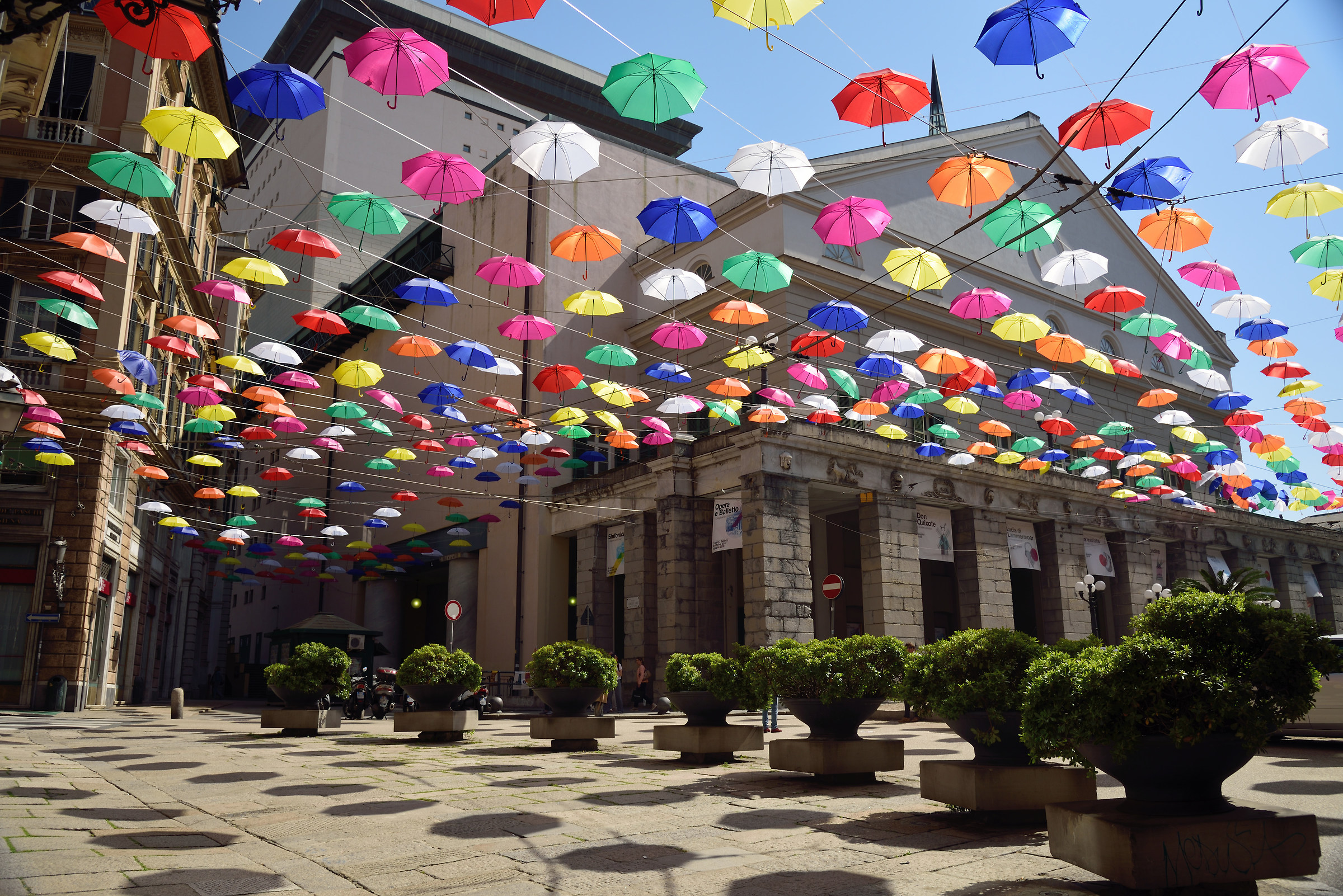 Umbrellas in the center 2