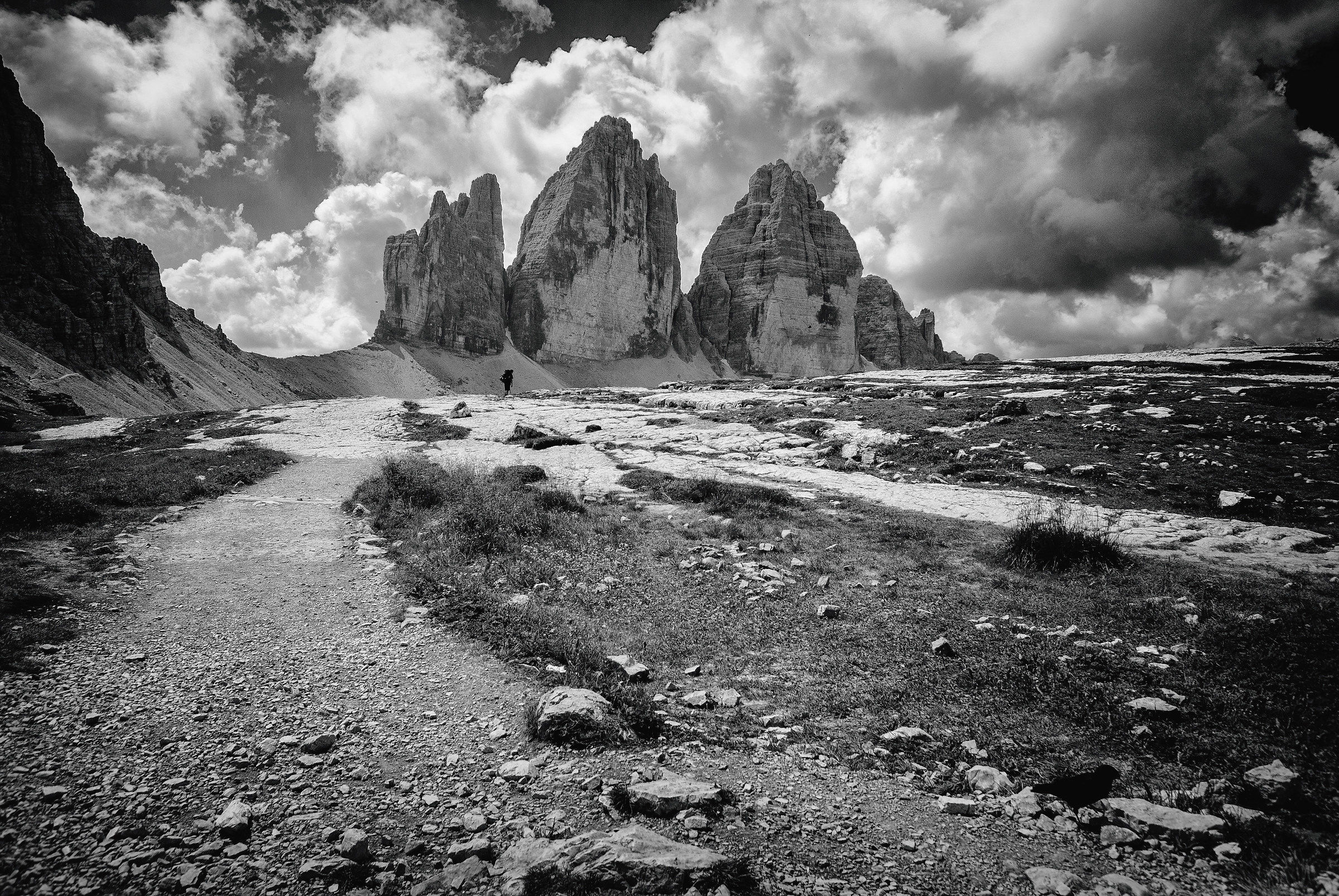 Il Corvo, l'Uomo, le Tre Cime