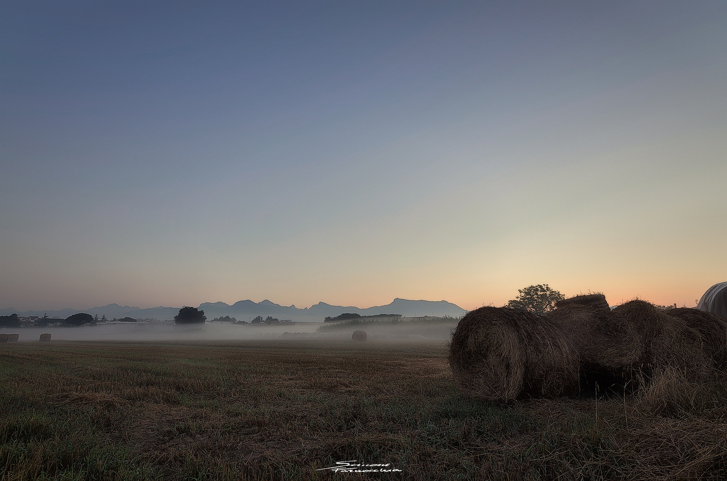 Sunrise between Hay 3