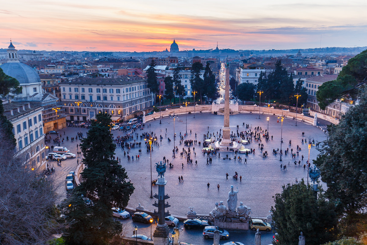 Sunset at the People's Square
