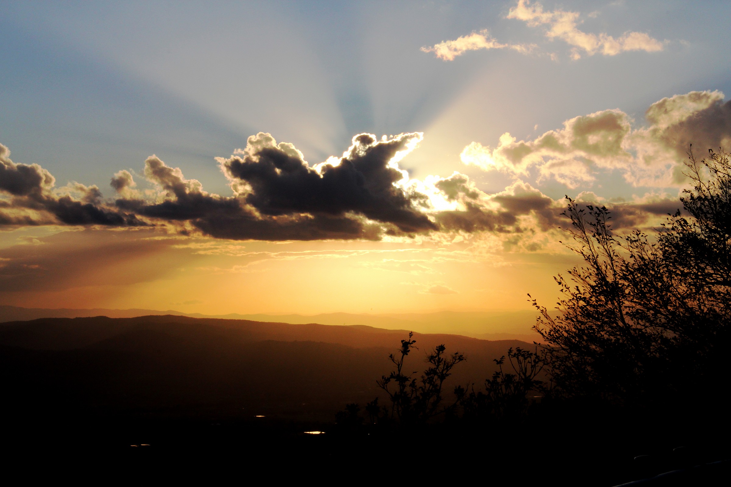 Sunset from the Hermitage of the Prisons