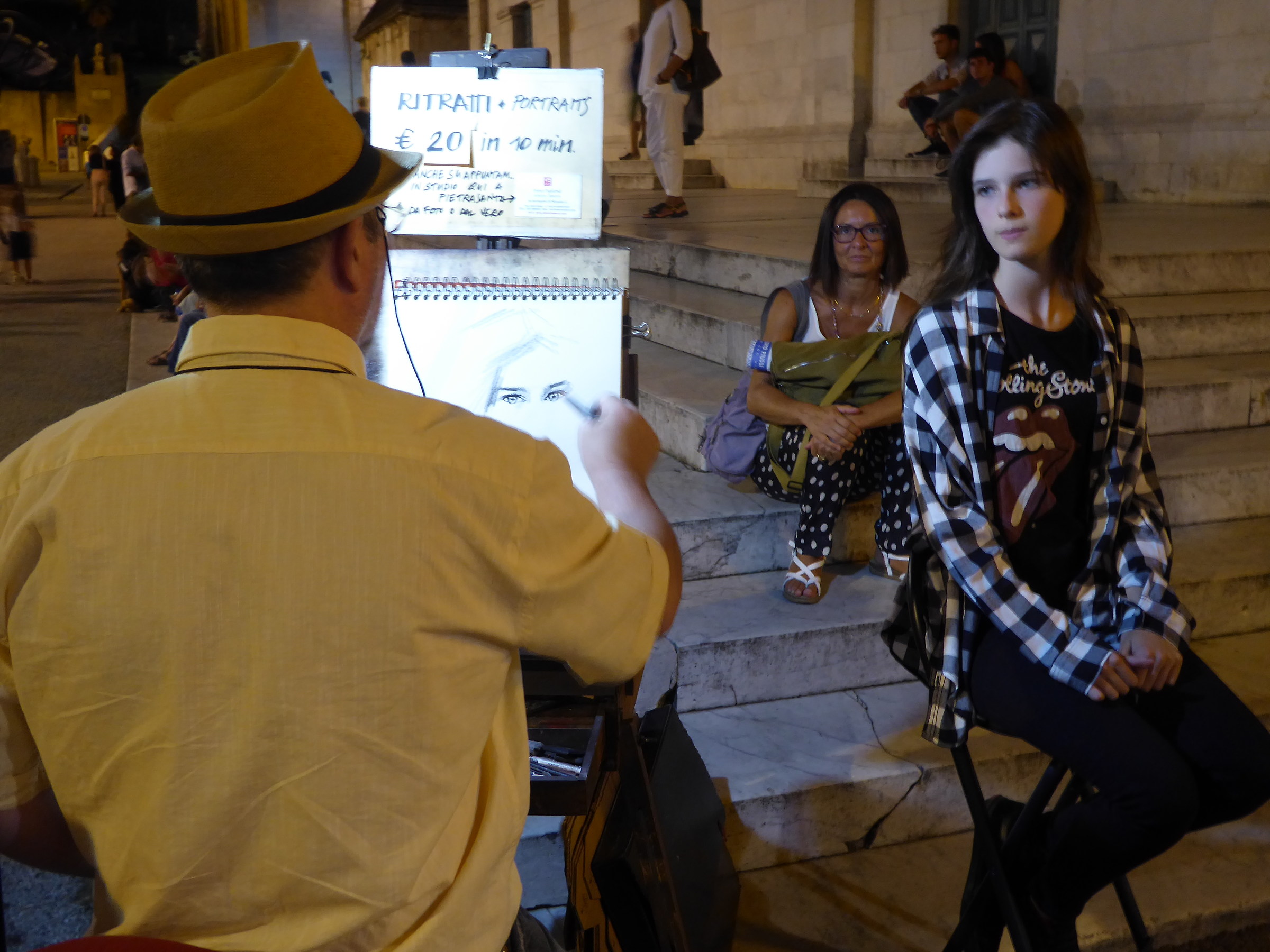 Under the watchful gaze of mom