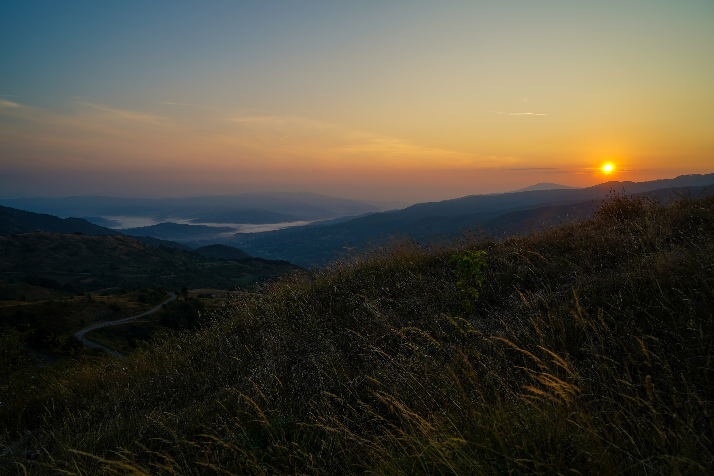 Alba sul passo della Cappelletta