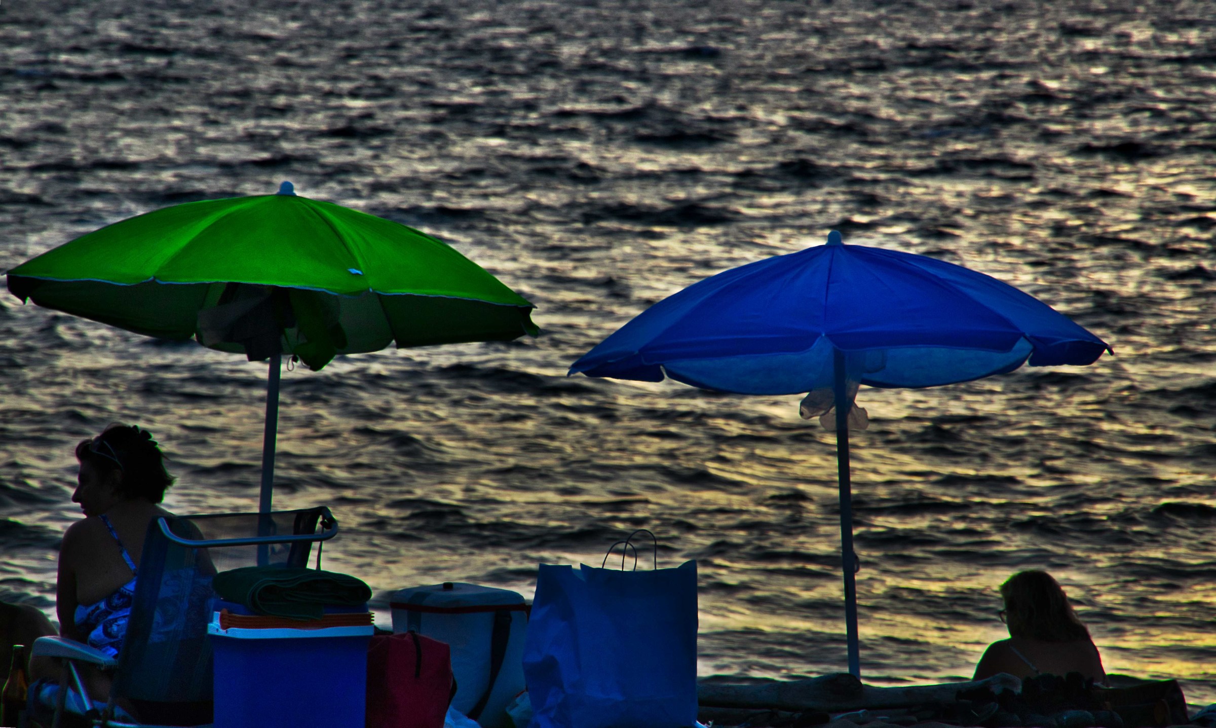 The green and the blue