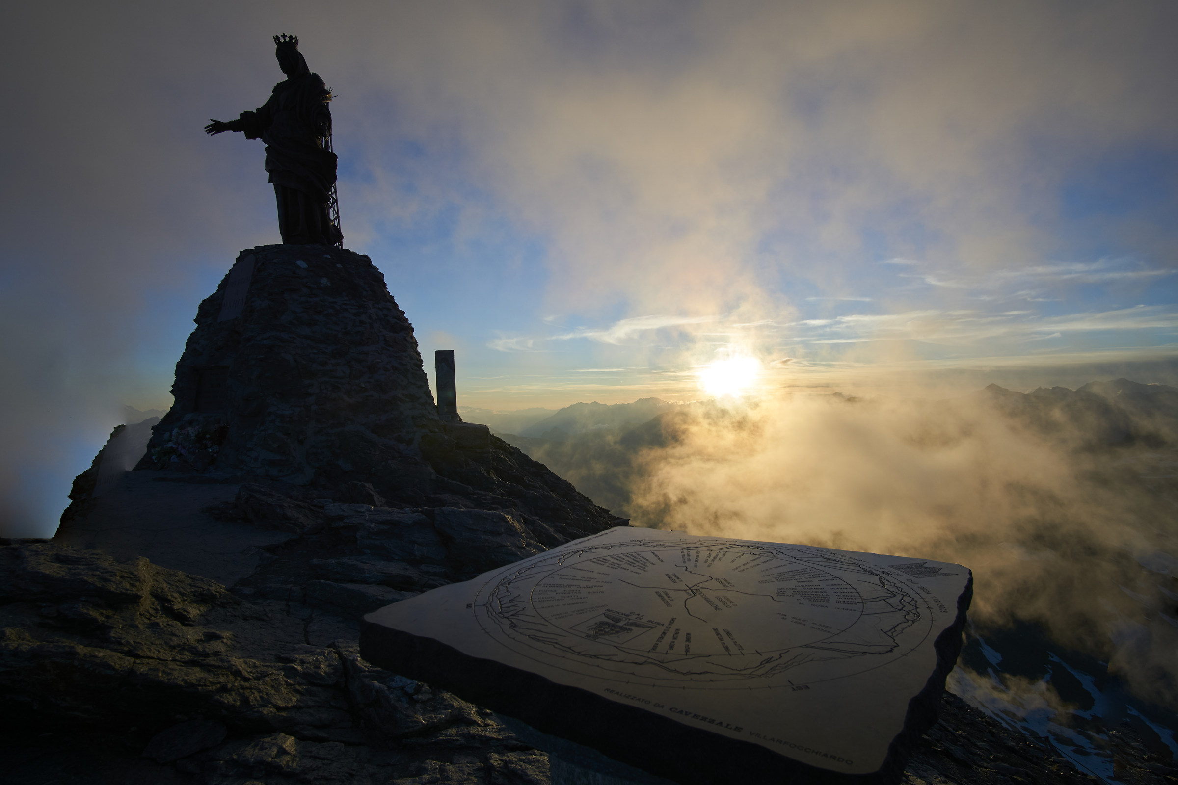 Sunset on the Rocciamelone