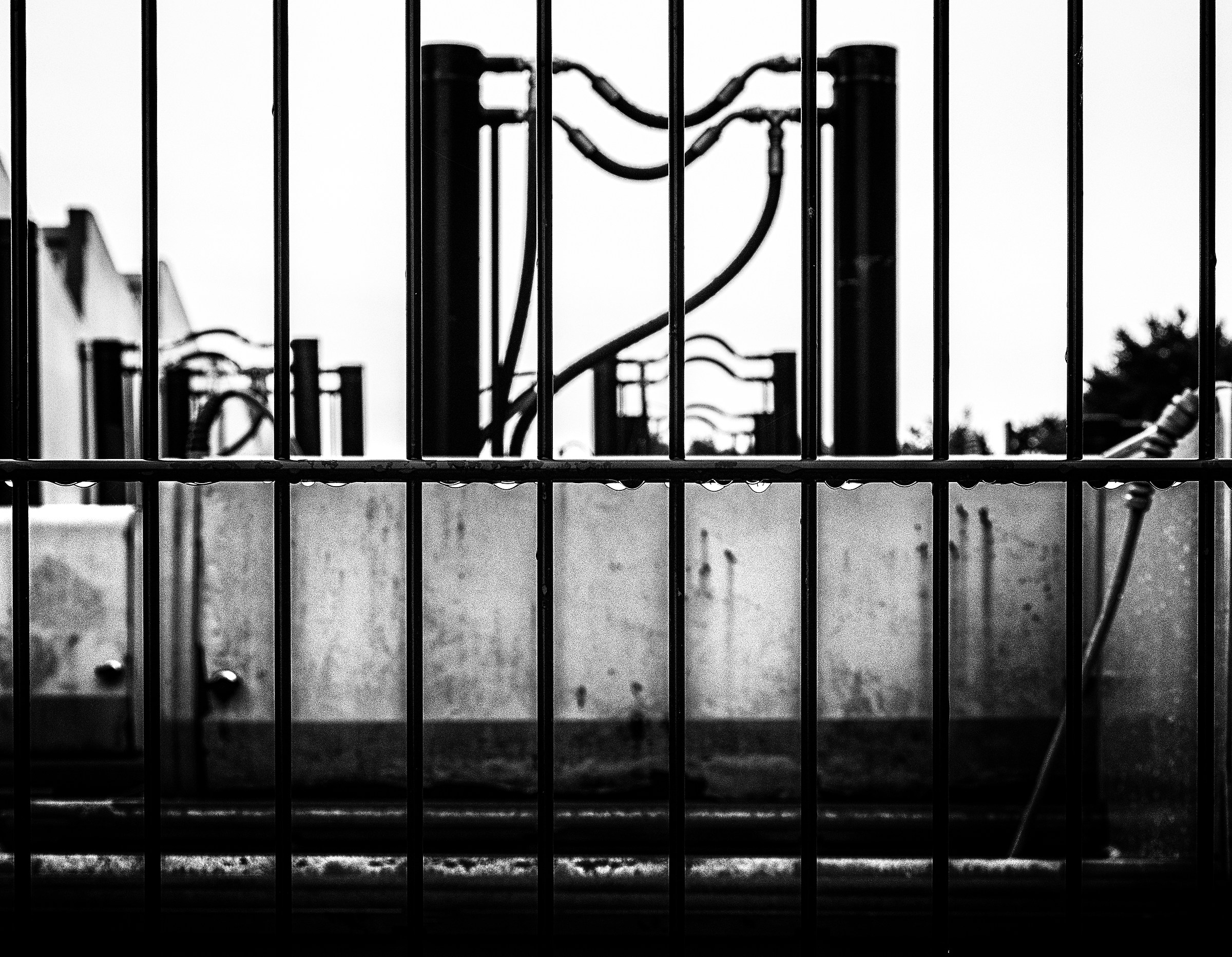 Railings In The Rain