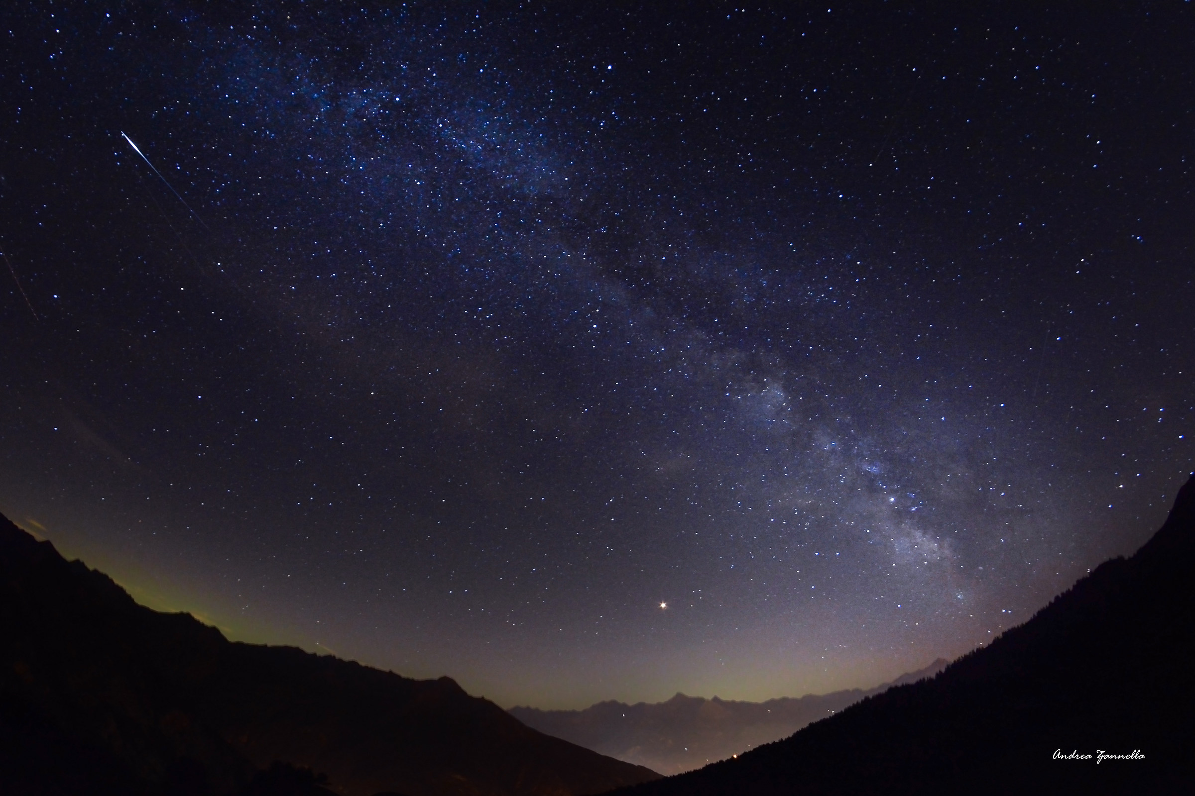 Milky Way Over Valley