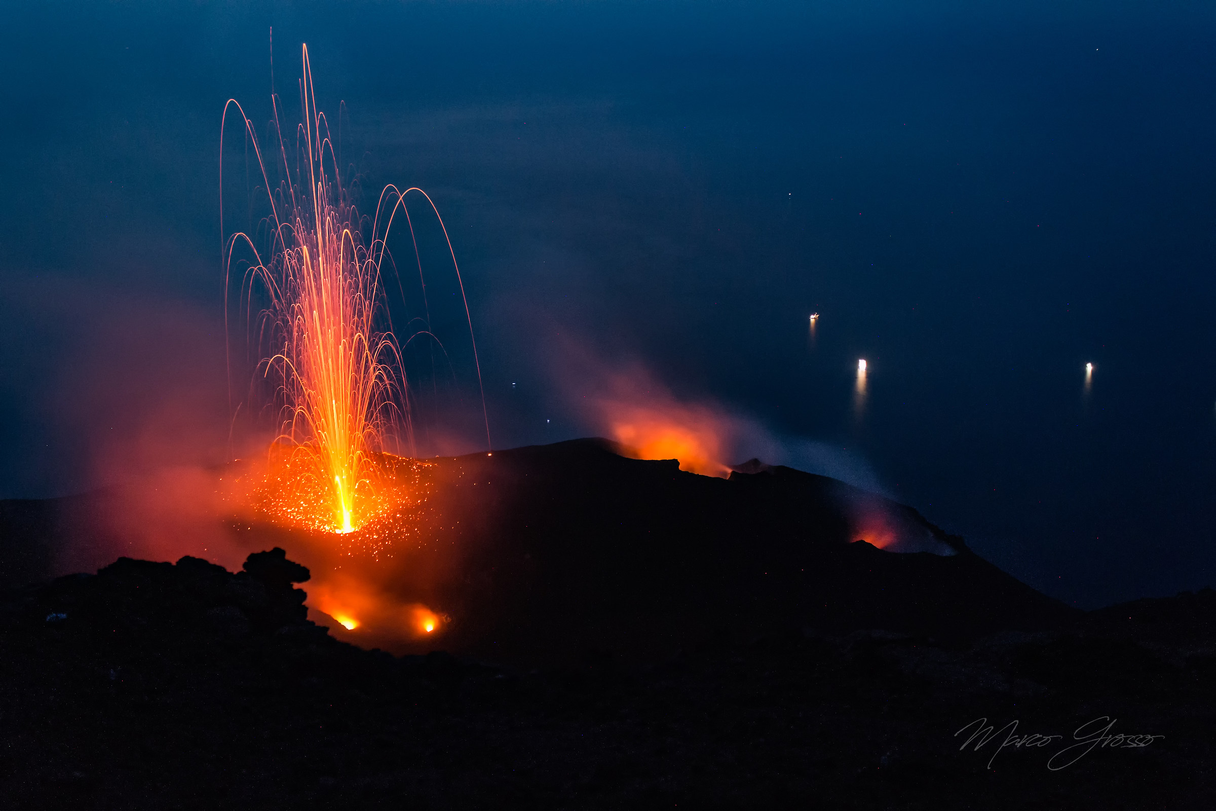 Stromboli in eruzione