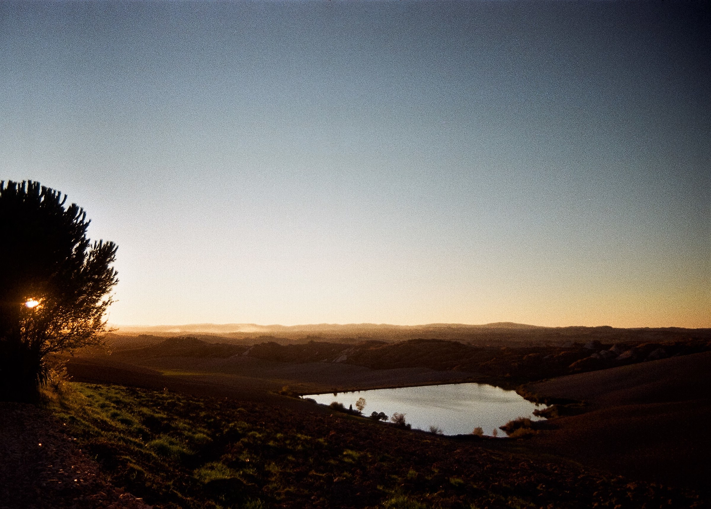 Toscana, tramonto Novembrino