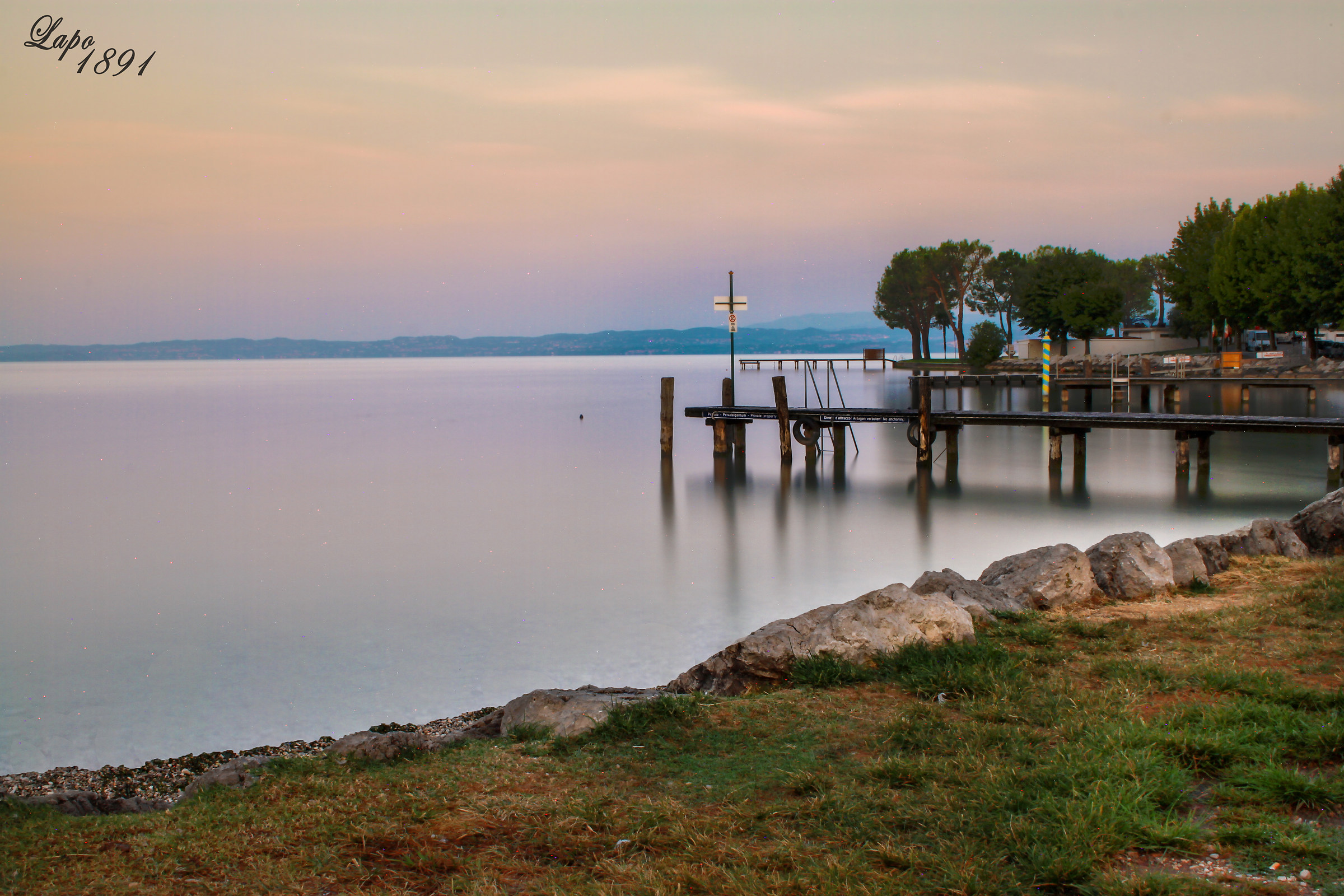 Alba sul lago di Garda