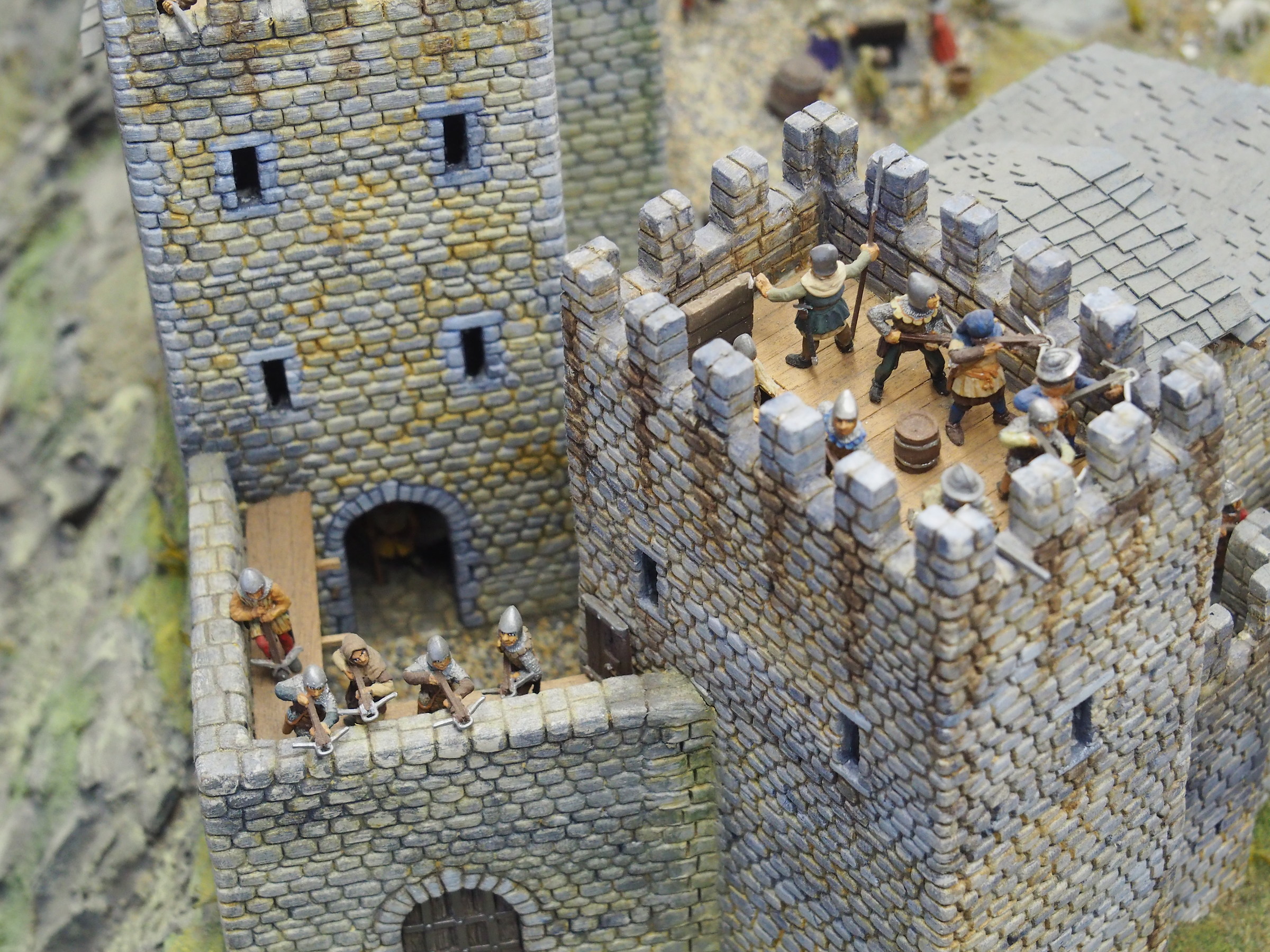 Modellino del Catello di Roccapelago al 1393 - 2