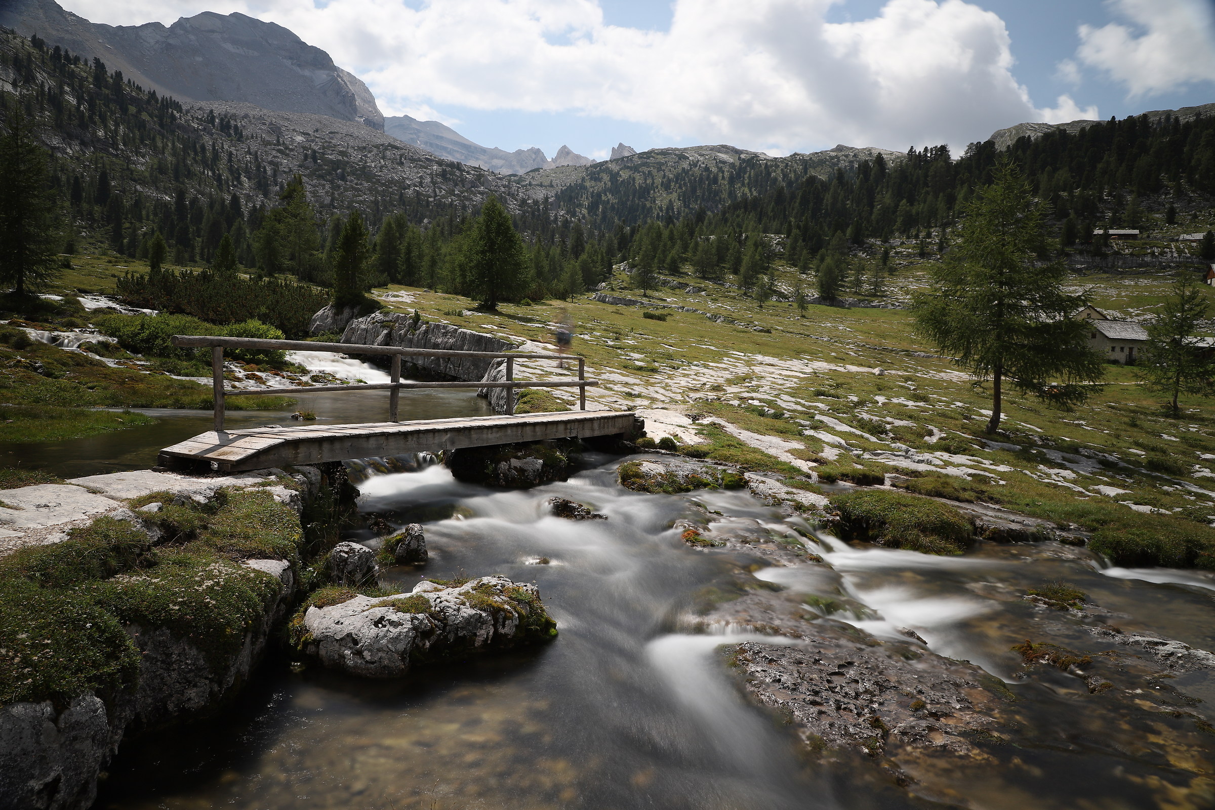 Waterfalls near the Lavarella