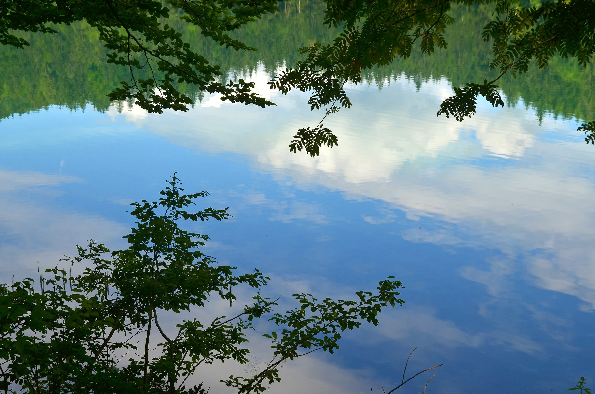 Reflection of a lacustrine sky