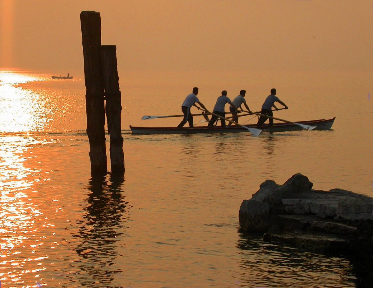 Tramonto sul lago di Garda
