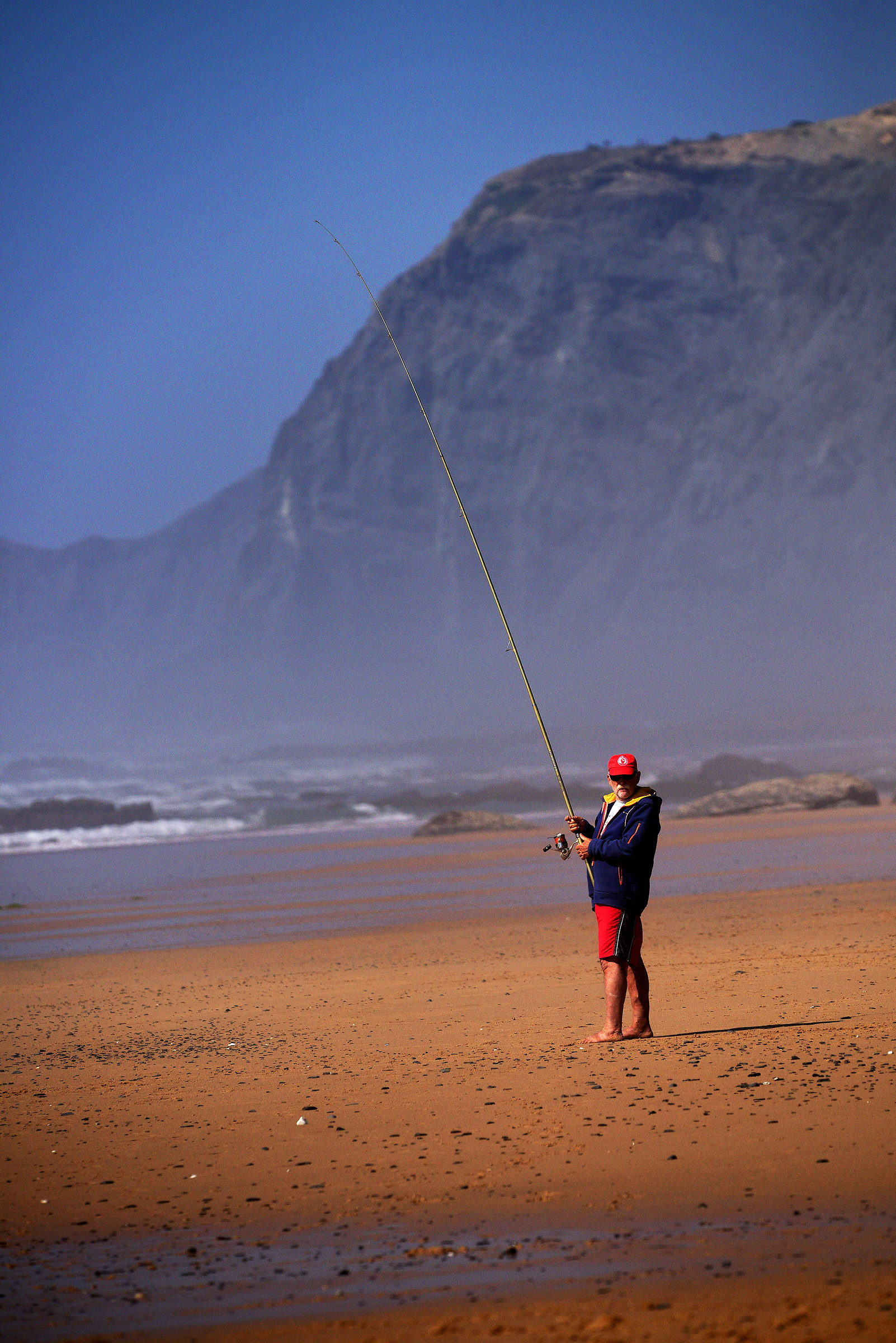 Fishing on the Atlantic beaches