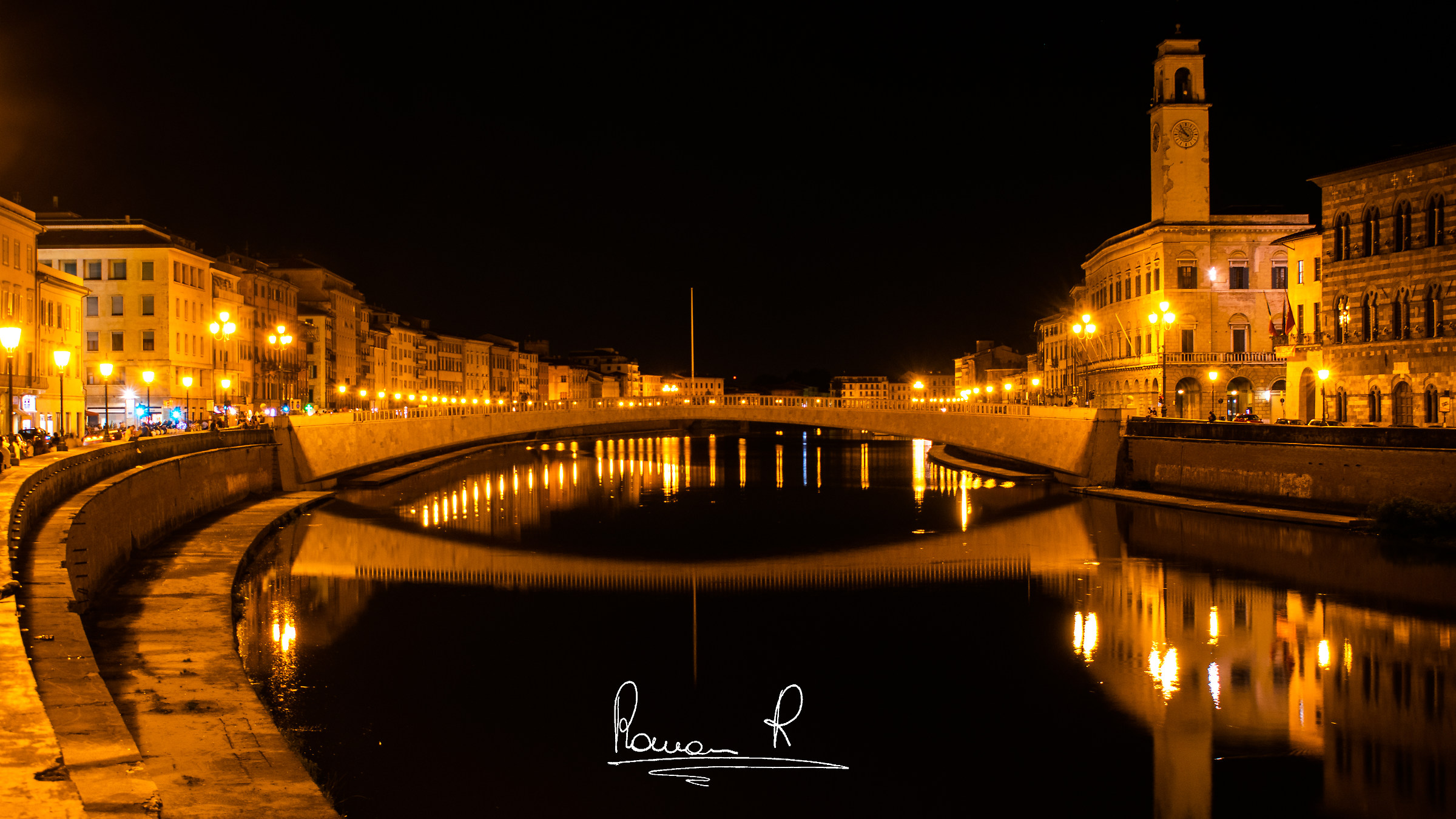 Bridge along Arno Pisa