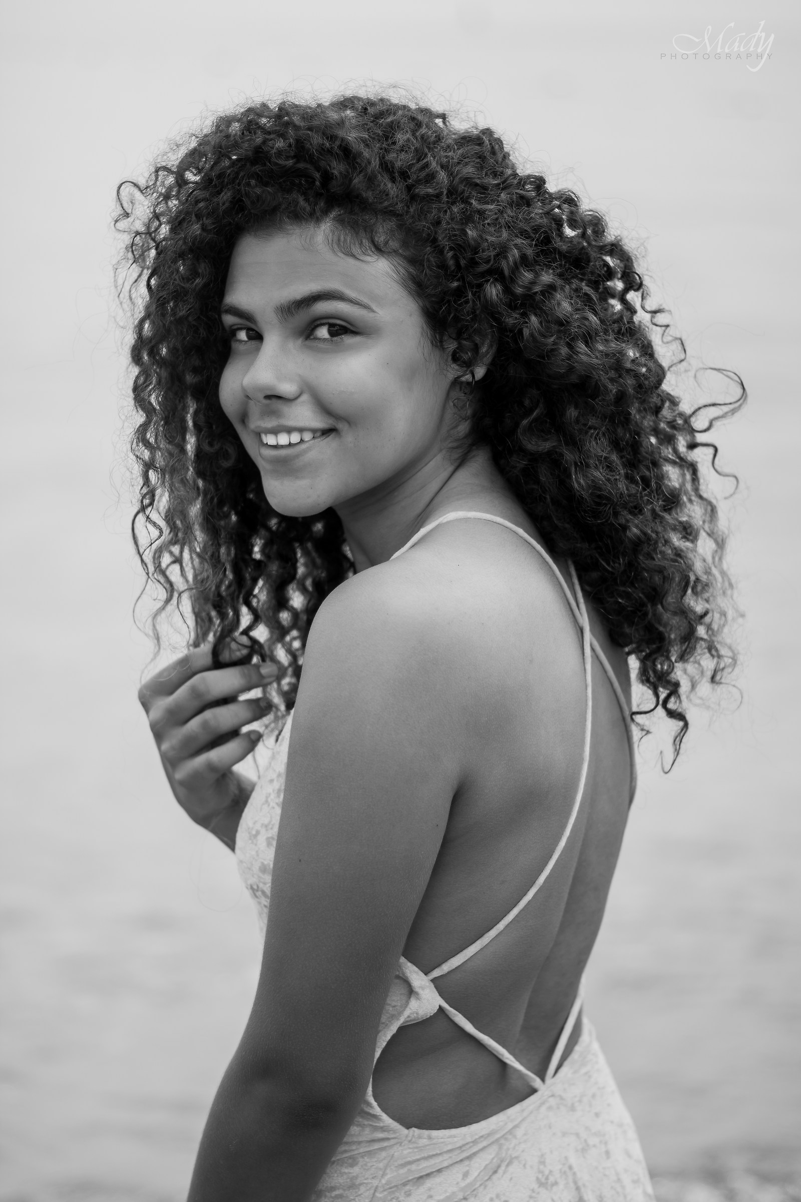 Smiles in monochrome.