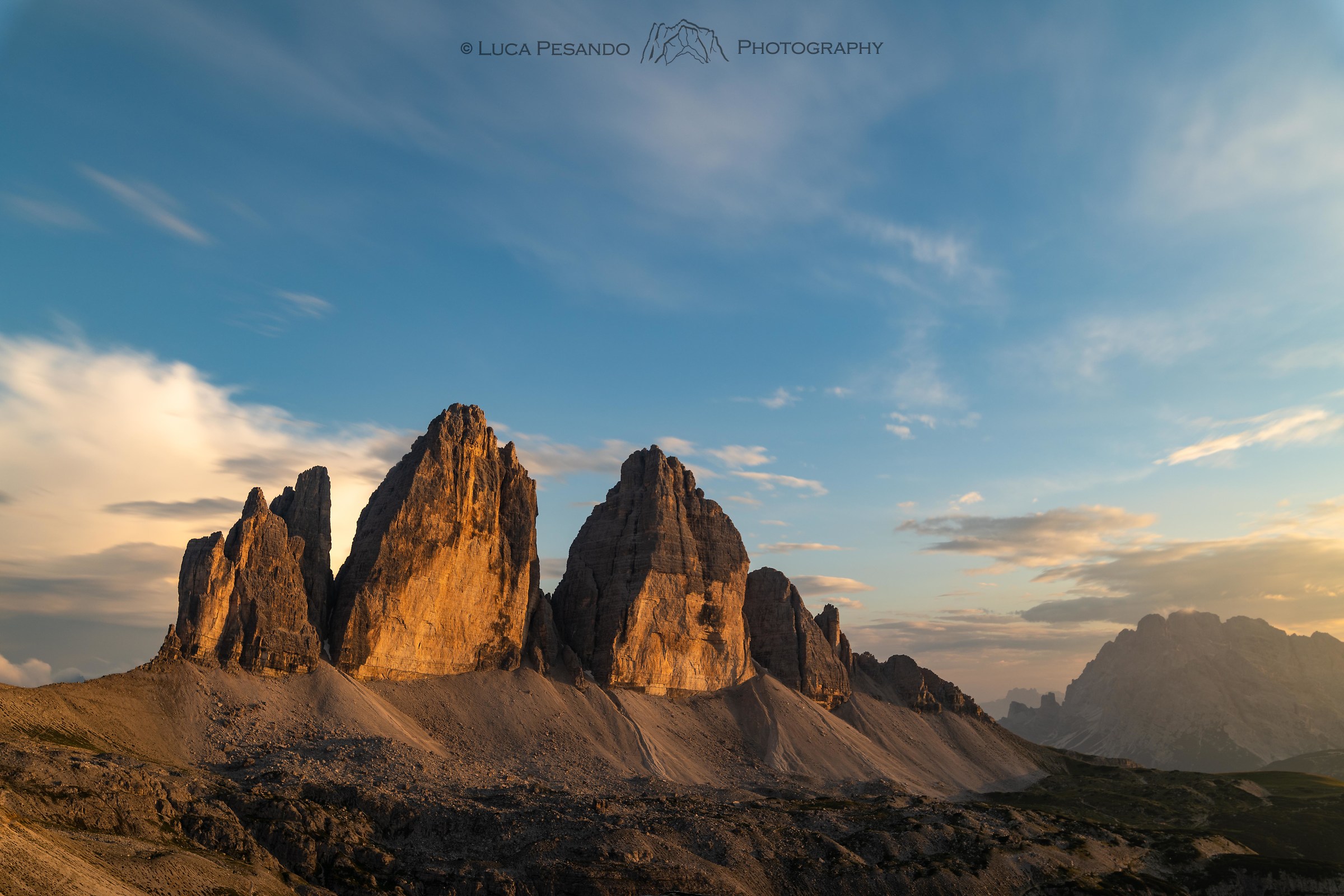 Tramonto alle Tre Cime di Lavaredo