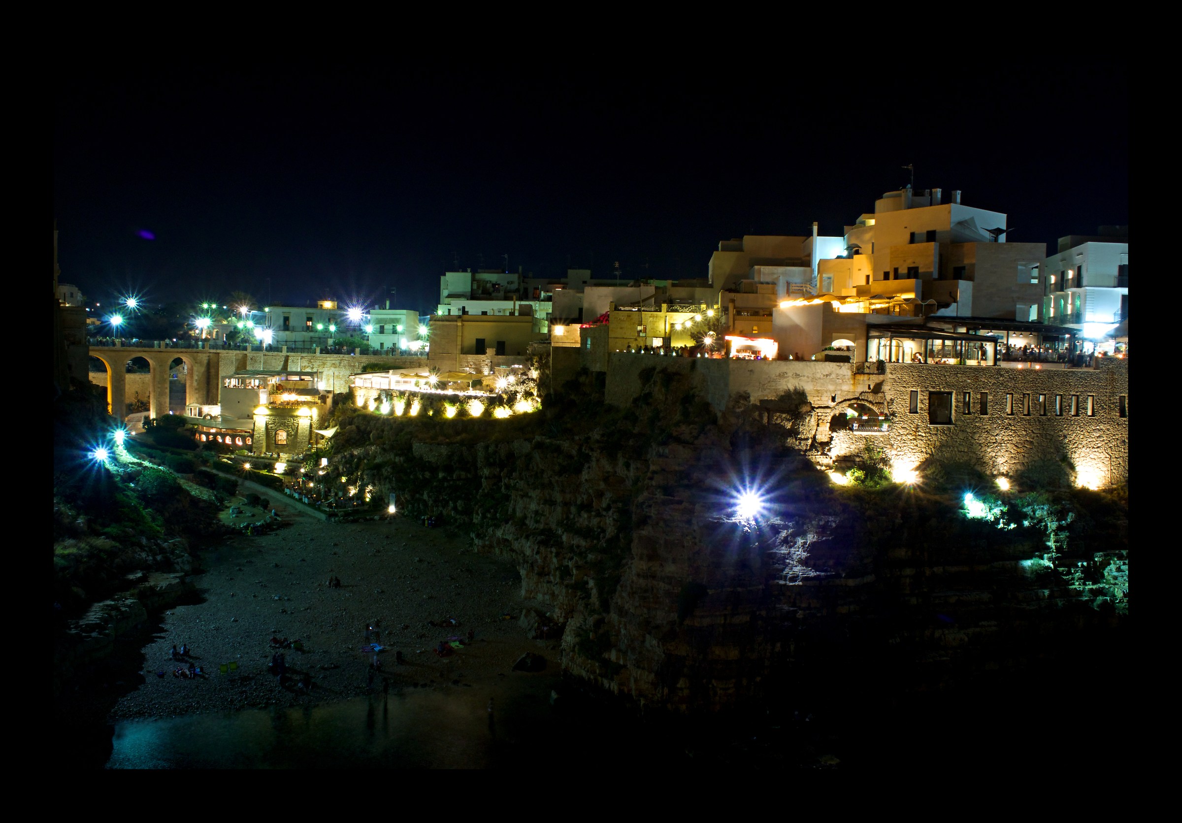 Polignano at night