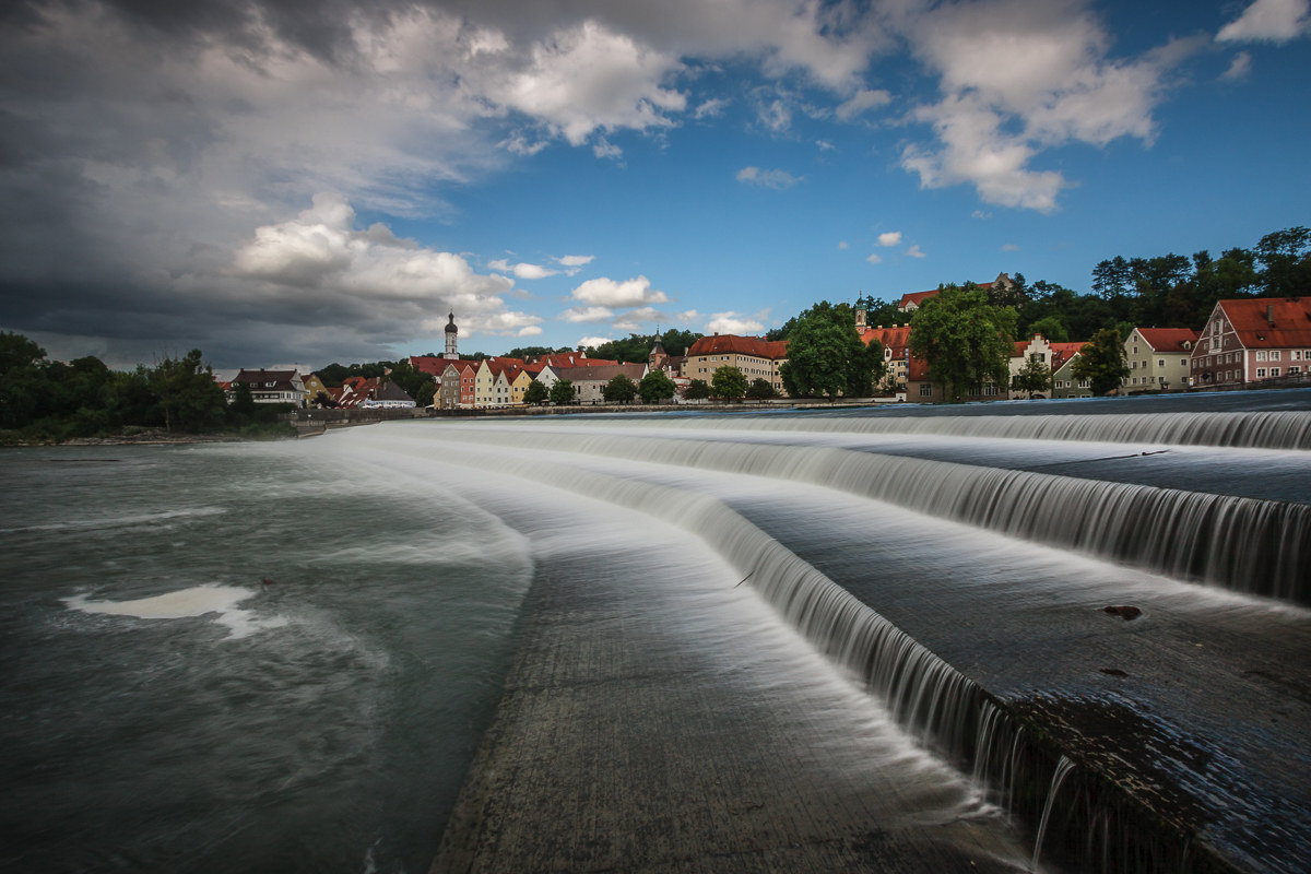 The clear waters of the Lech...
