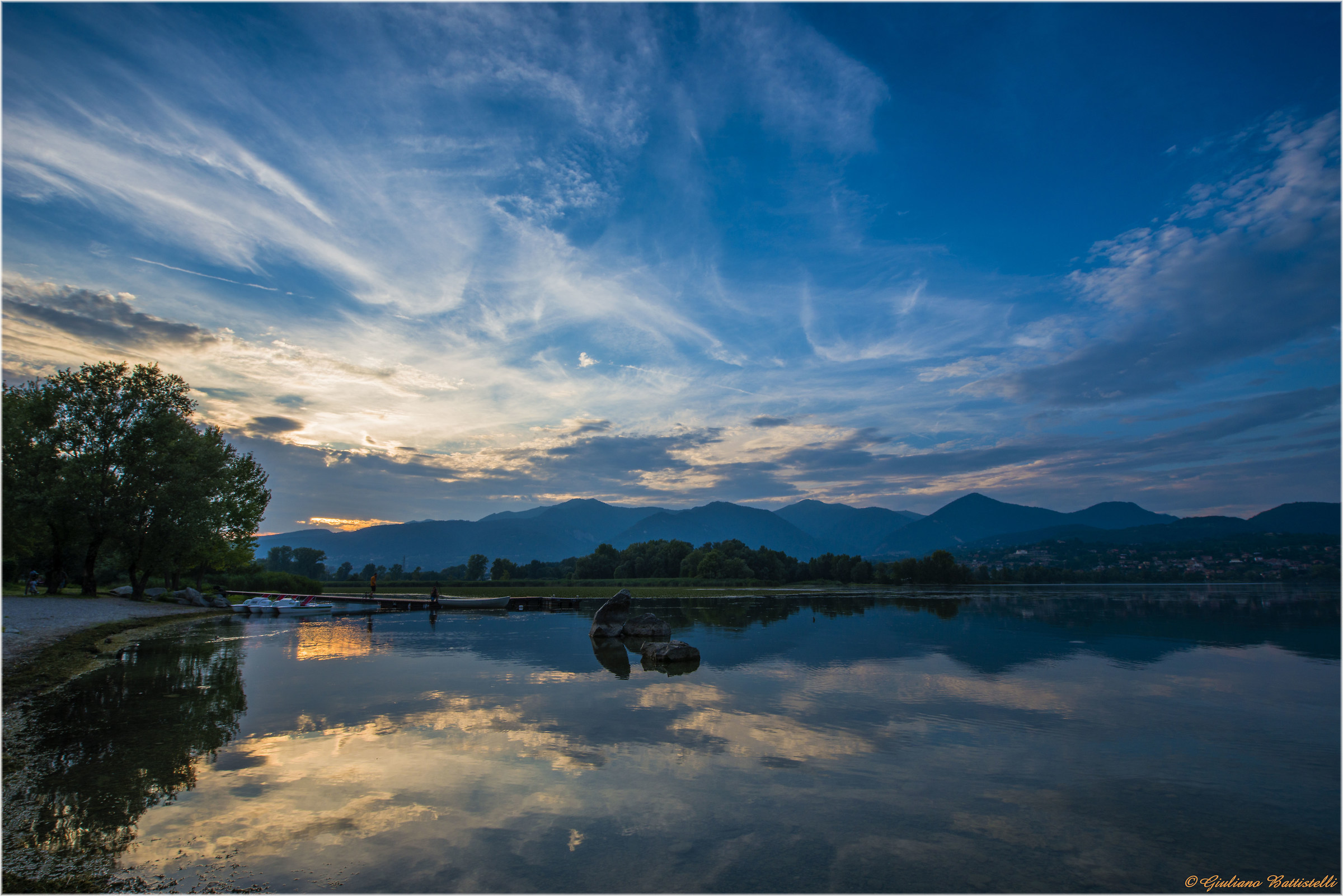 Reflected Sky on Pusian Lake