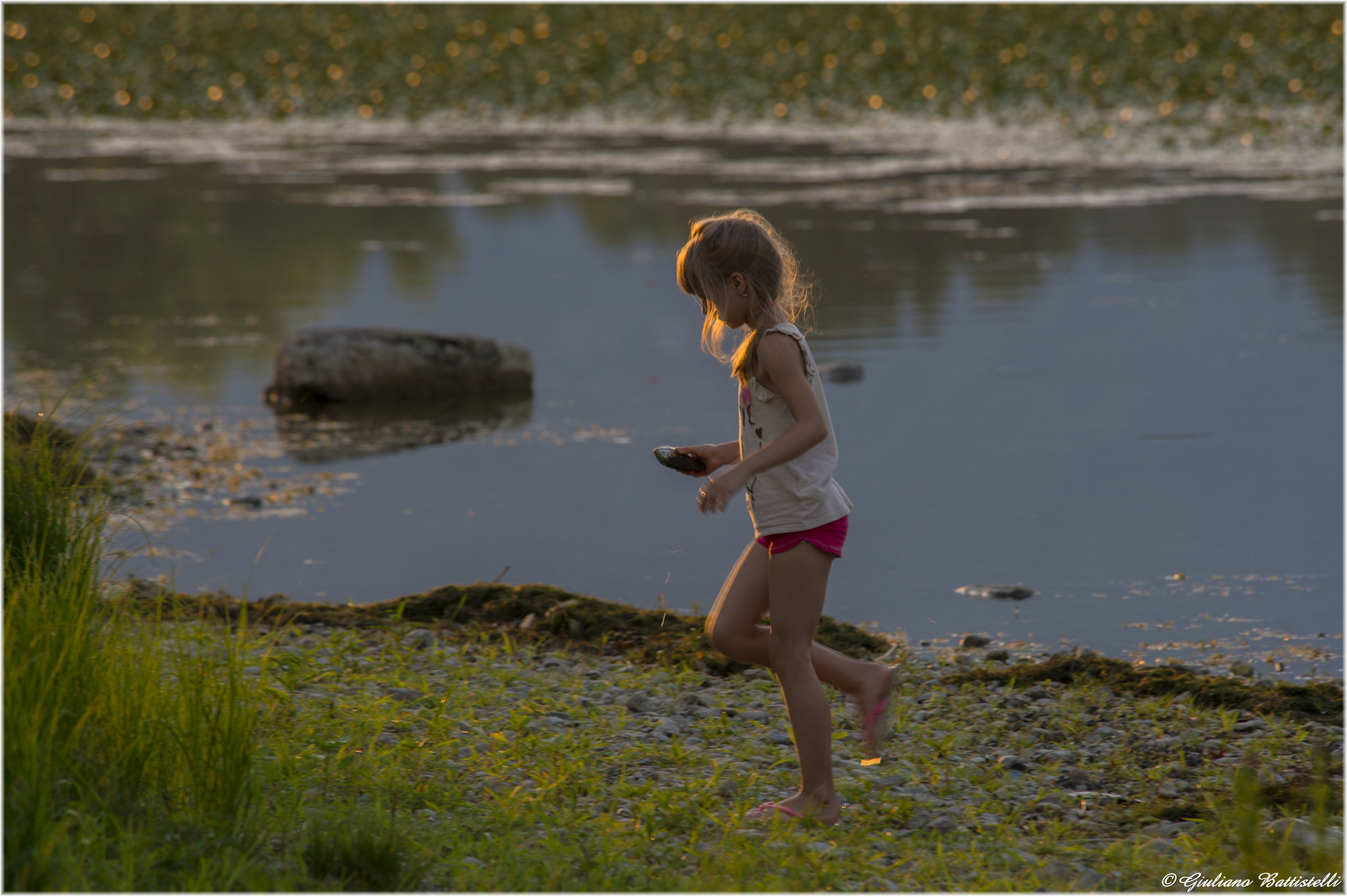 Unaware of being shot in a beautiful warm glow...