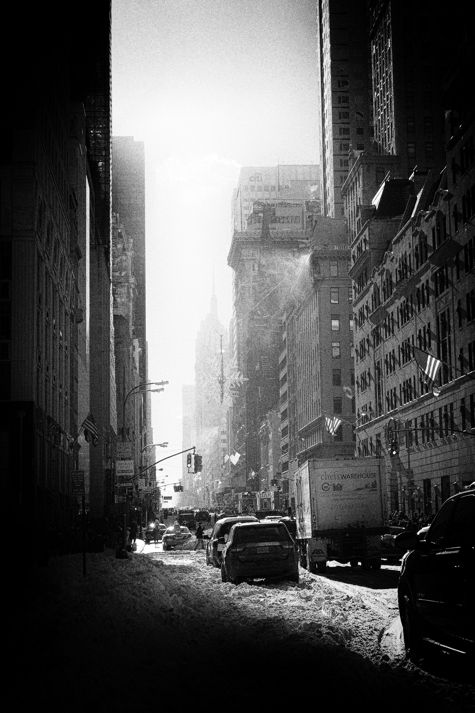 NY in the morning after the Storm: 5th avenue