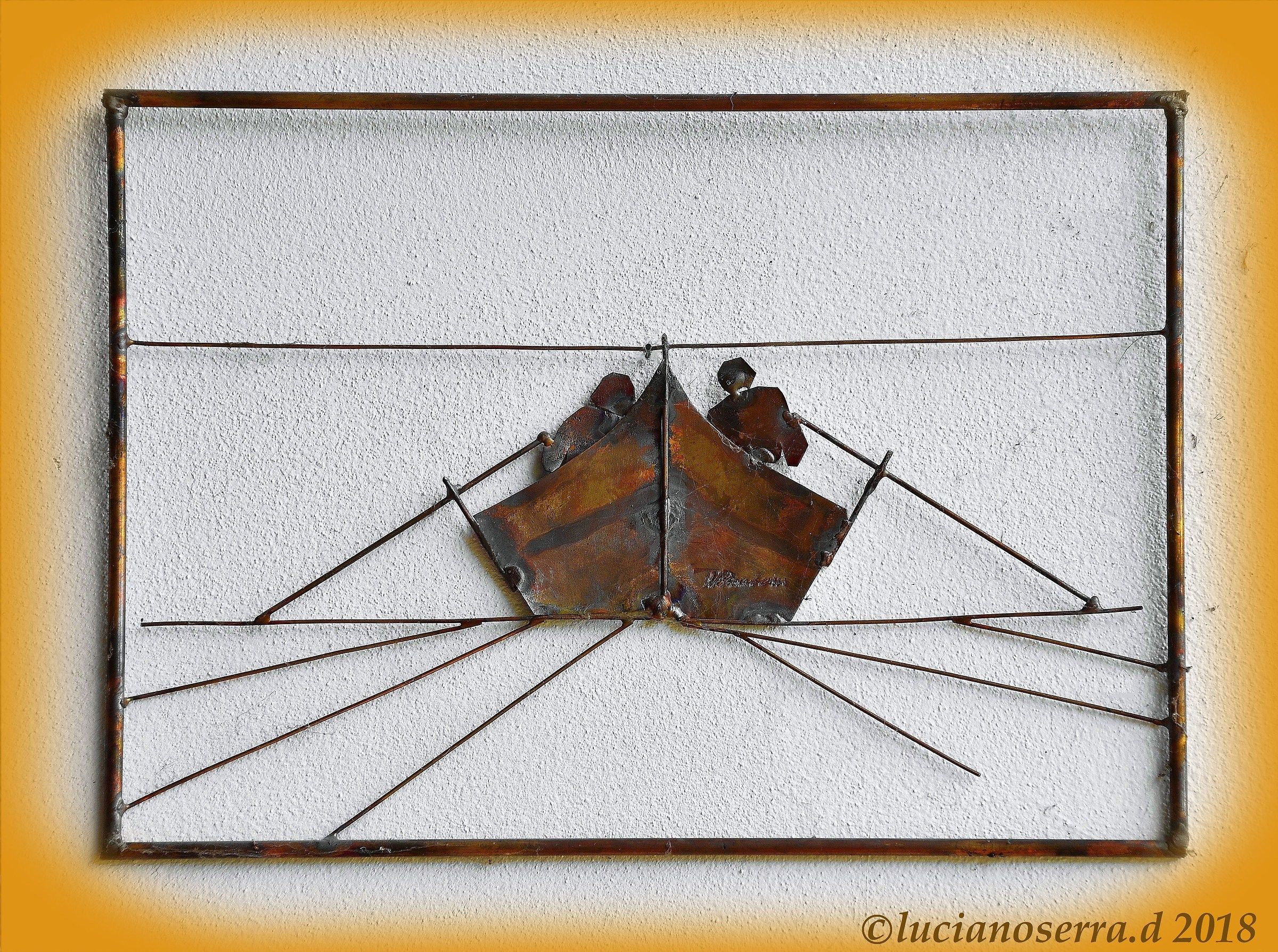 Copper sculptural work by the artist Nicola Zamboni