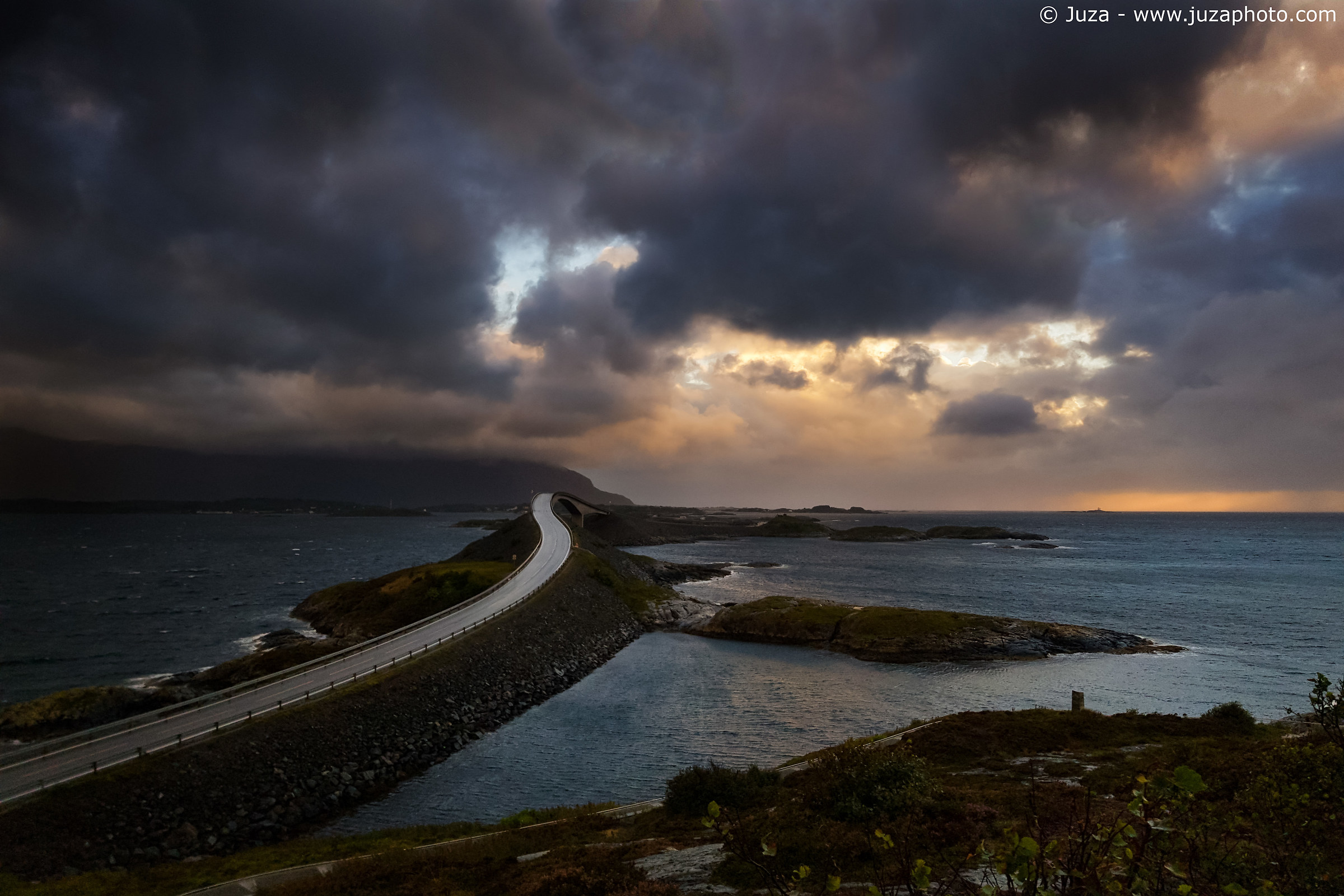 Storm on Atlantic Road