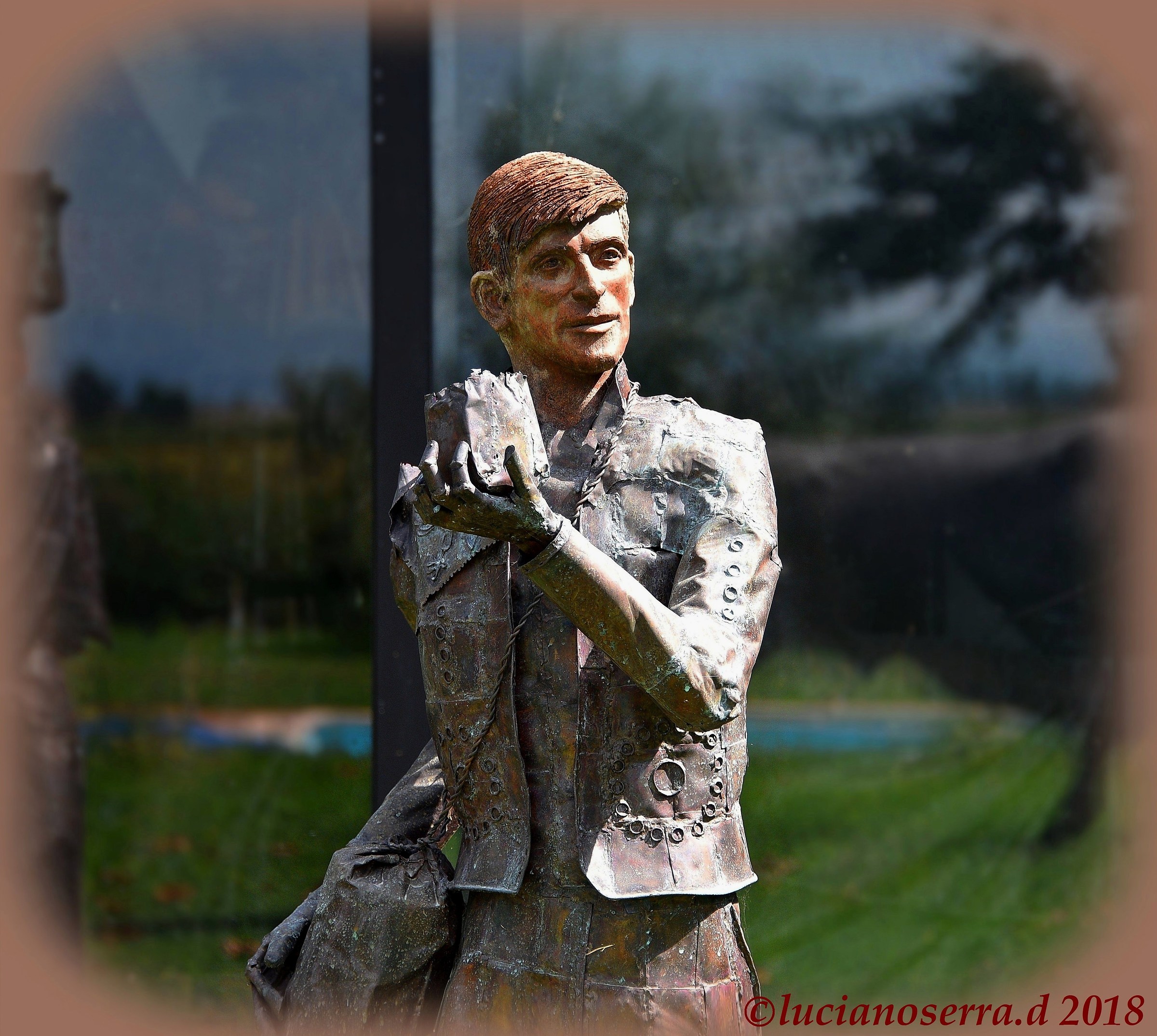 Copper sculptural work by the artist Nicola Zamboni