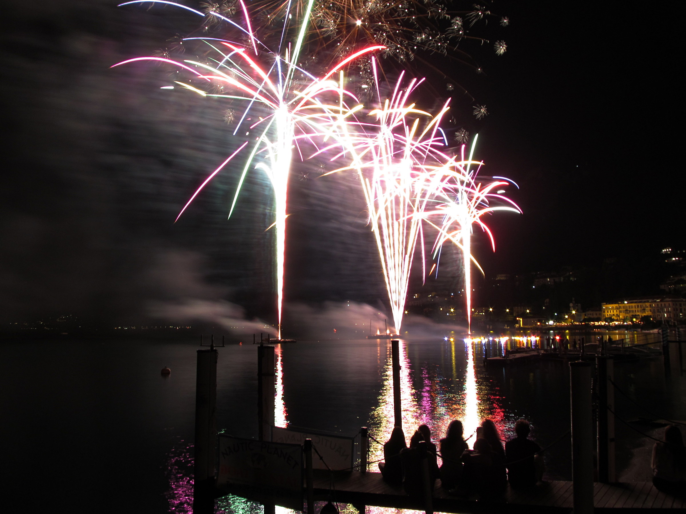 Fuochi artificiali a Menaggio - Agosto 2018