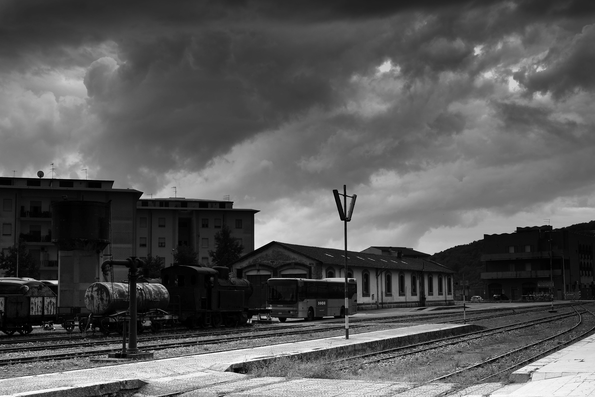 Temple Station before Storm