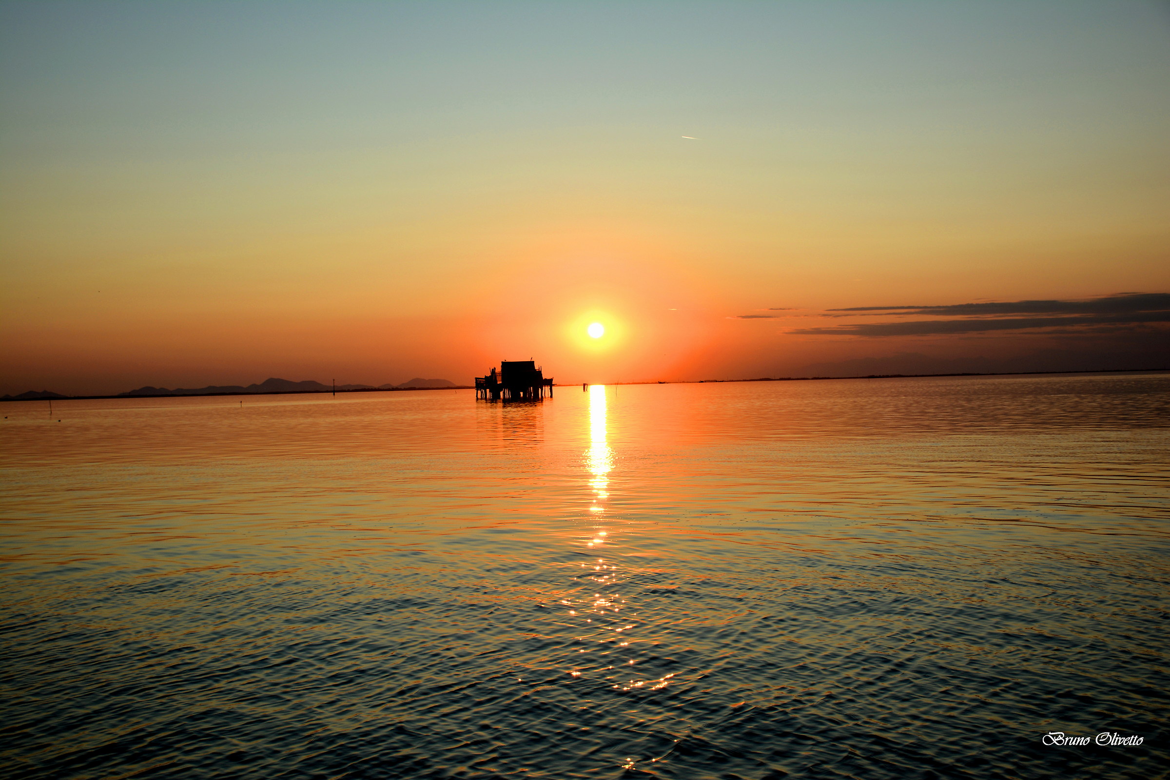 tramonto in laguna