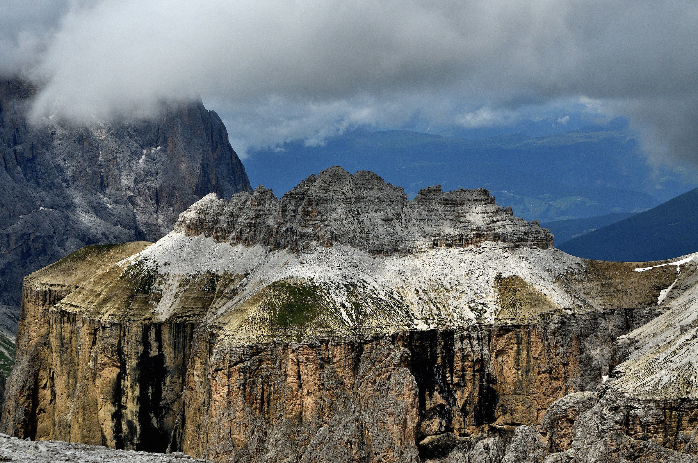 Piz Ciavazes visto dal Sas Pordoi