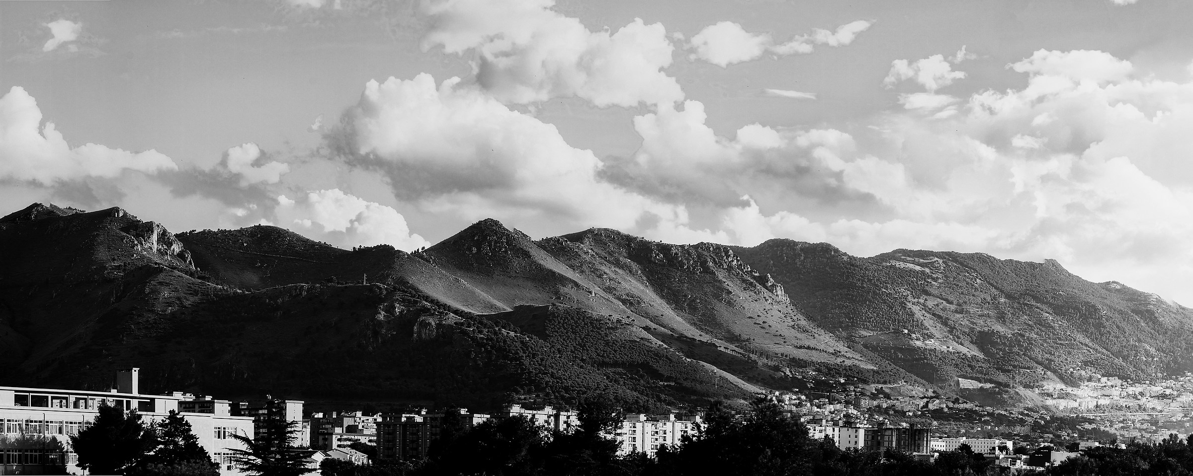 The mountains above the university