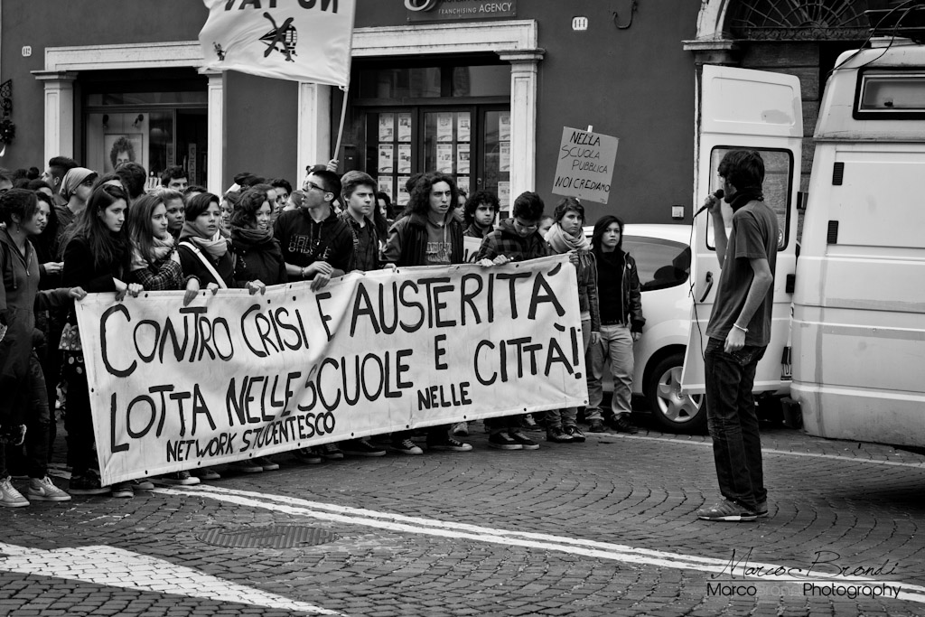 Manifestazione Studentesca a Mantova