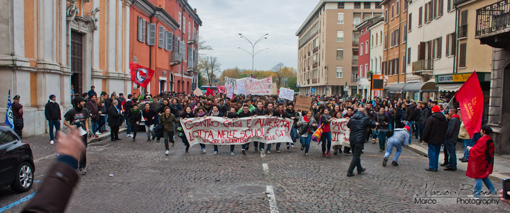 Student demonstration in Mantua