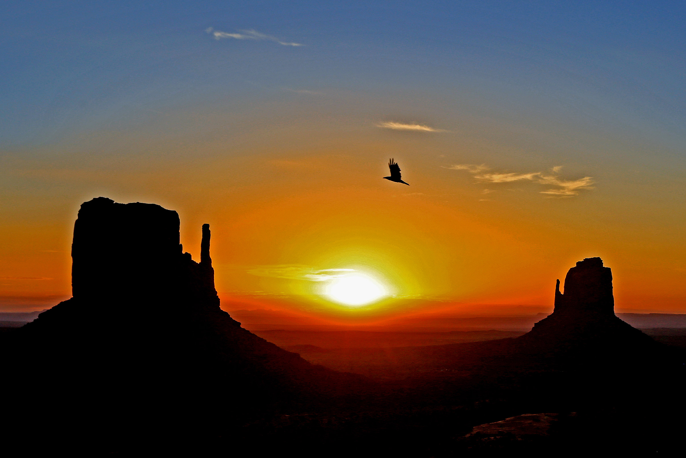 Sunrise at Monument Valley