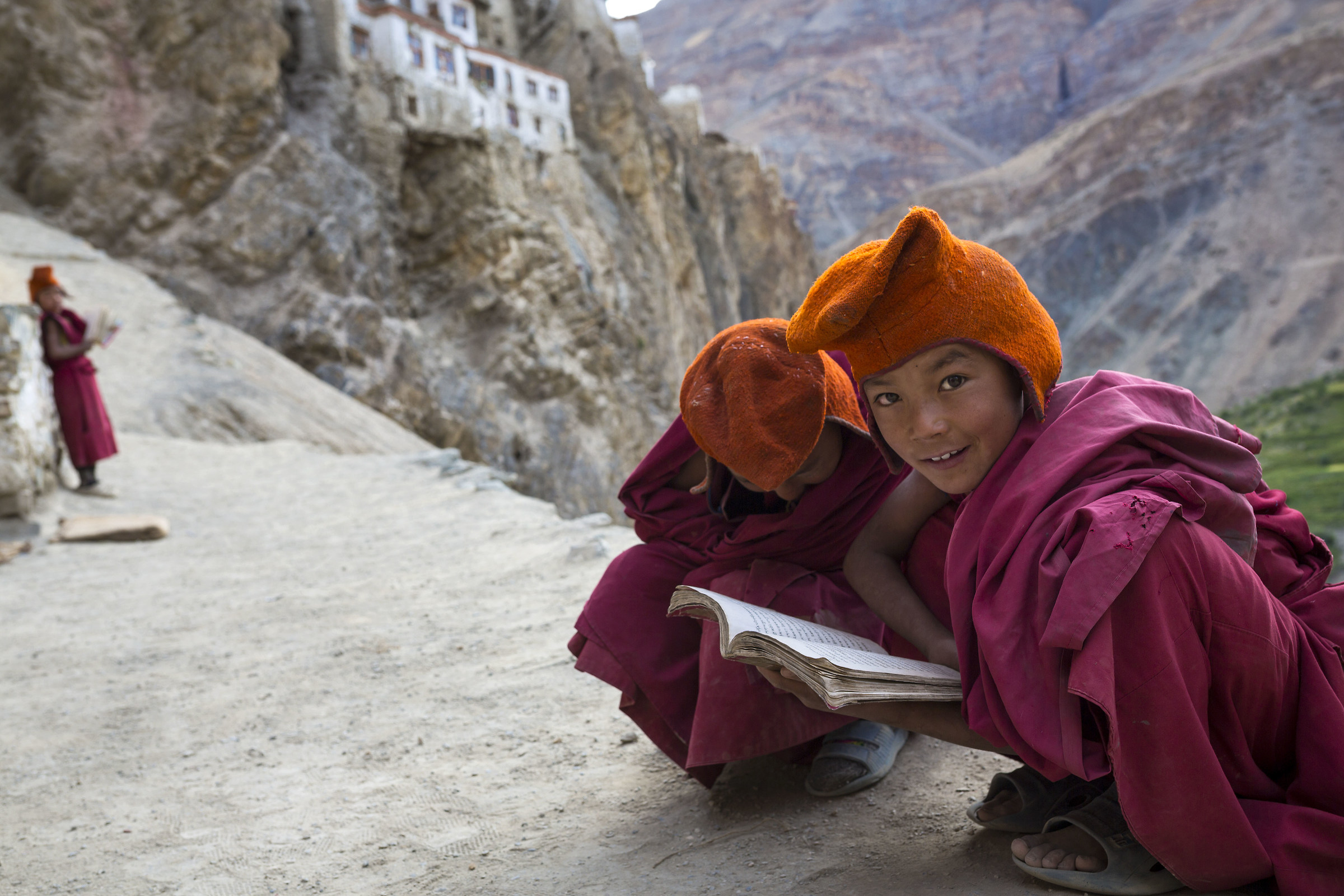 Tibetan monks