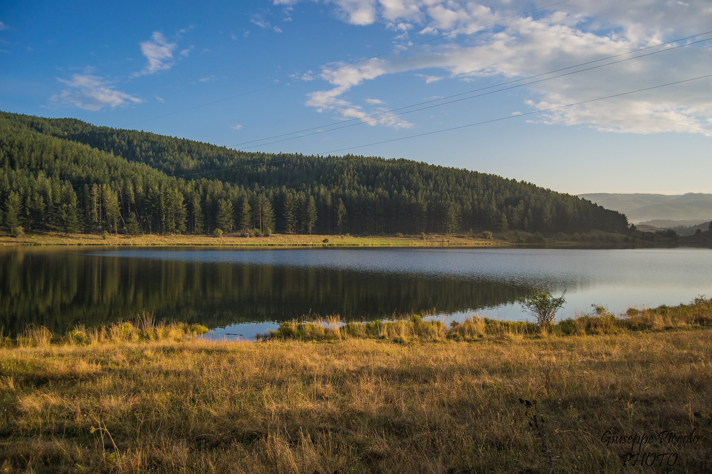 Lake at sunset