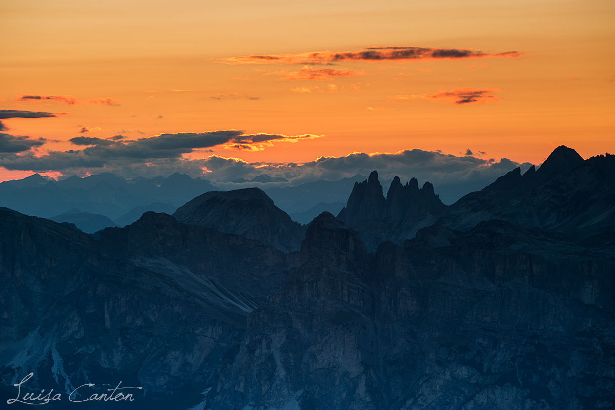 Un tramonto conquistato passo dopo passo..