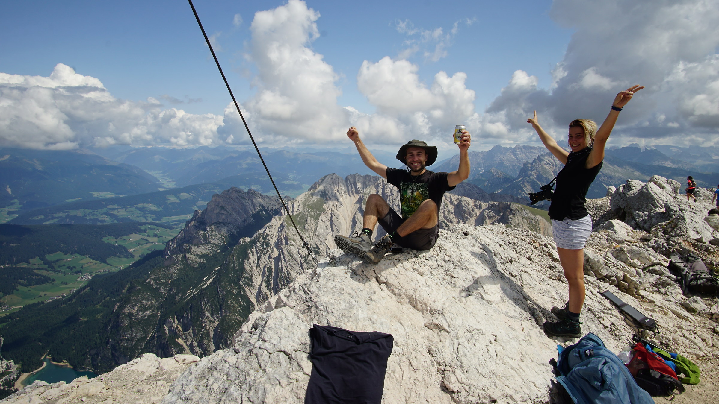 Il volto di chi conquista la prima vetta!! A 2810mt