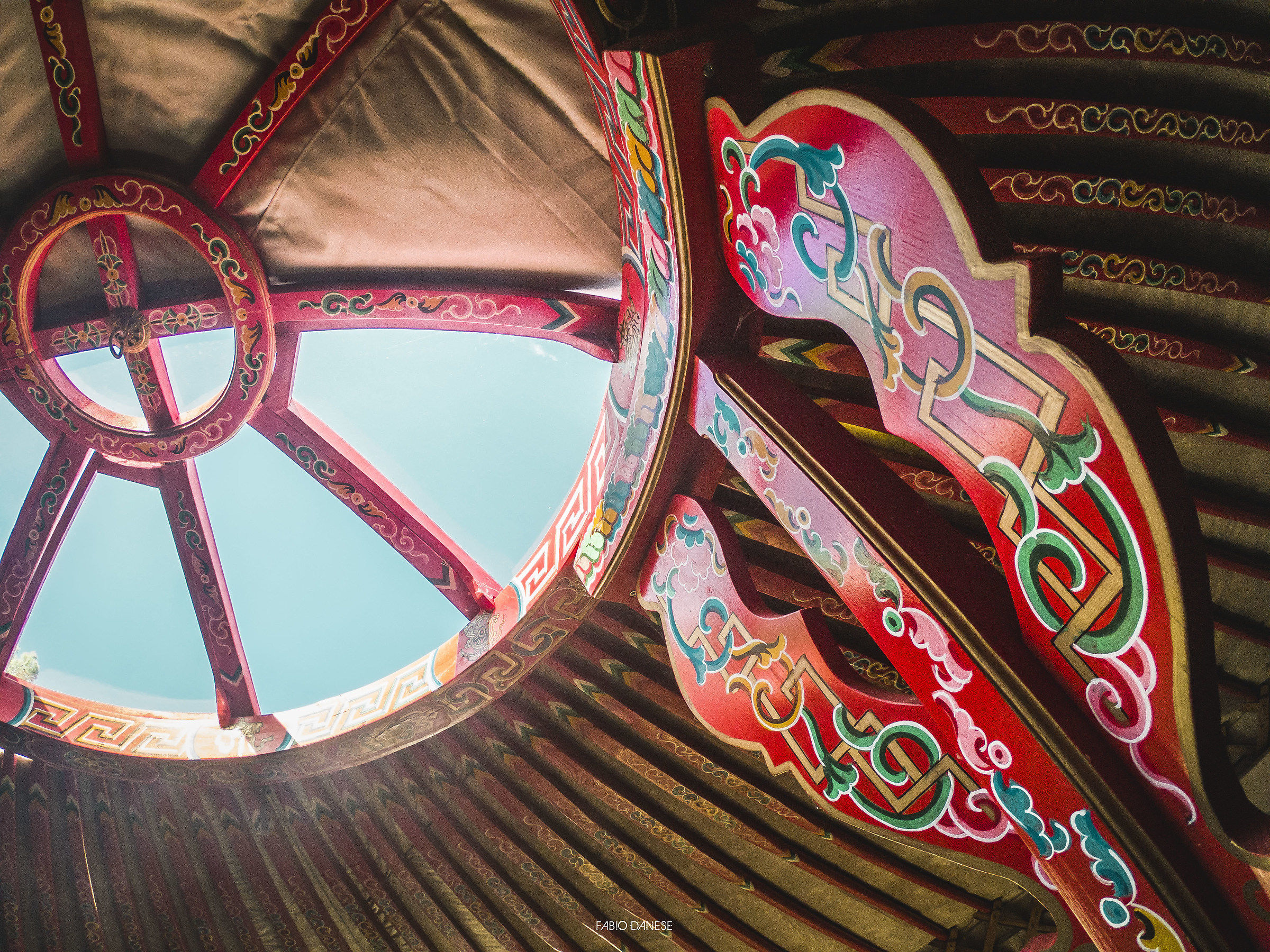 Typical Mongolian dwelling called Yurta