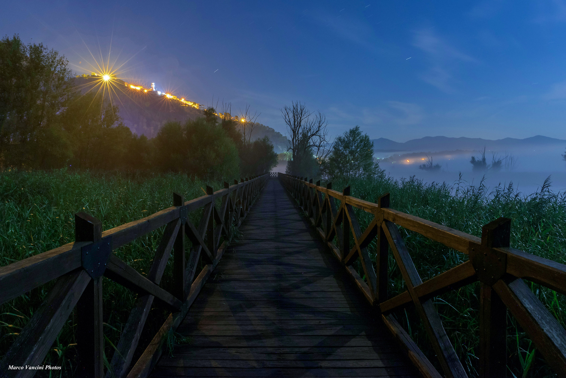 On the pier of the lake